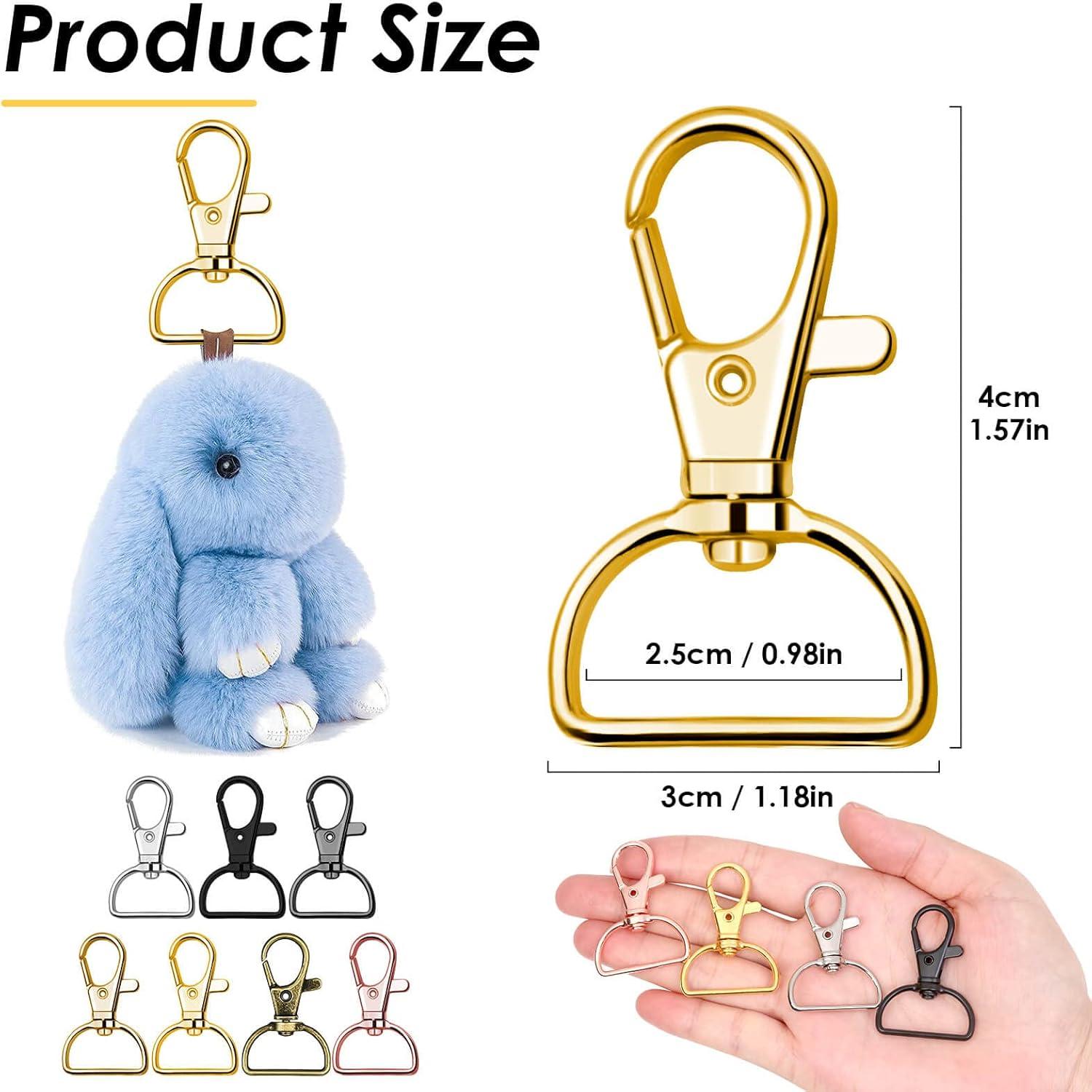 Ganchos de Clip Giratorios Anezus 80 Piezas 2.54 cm Multicolor