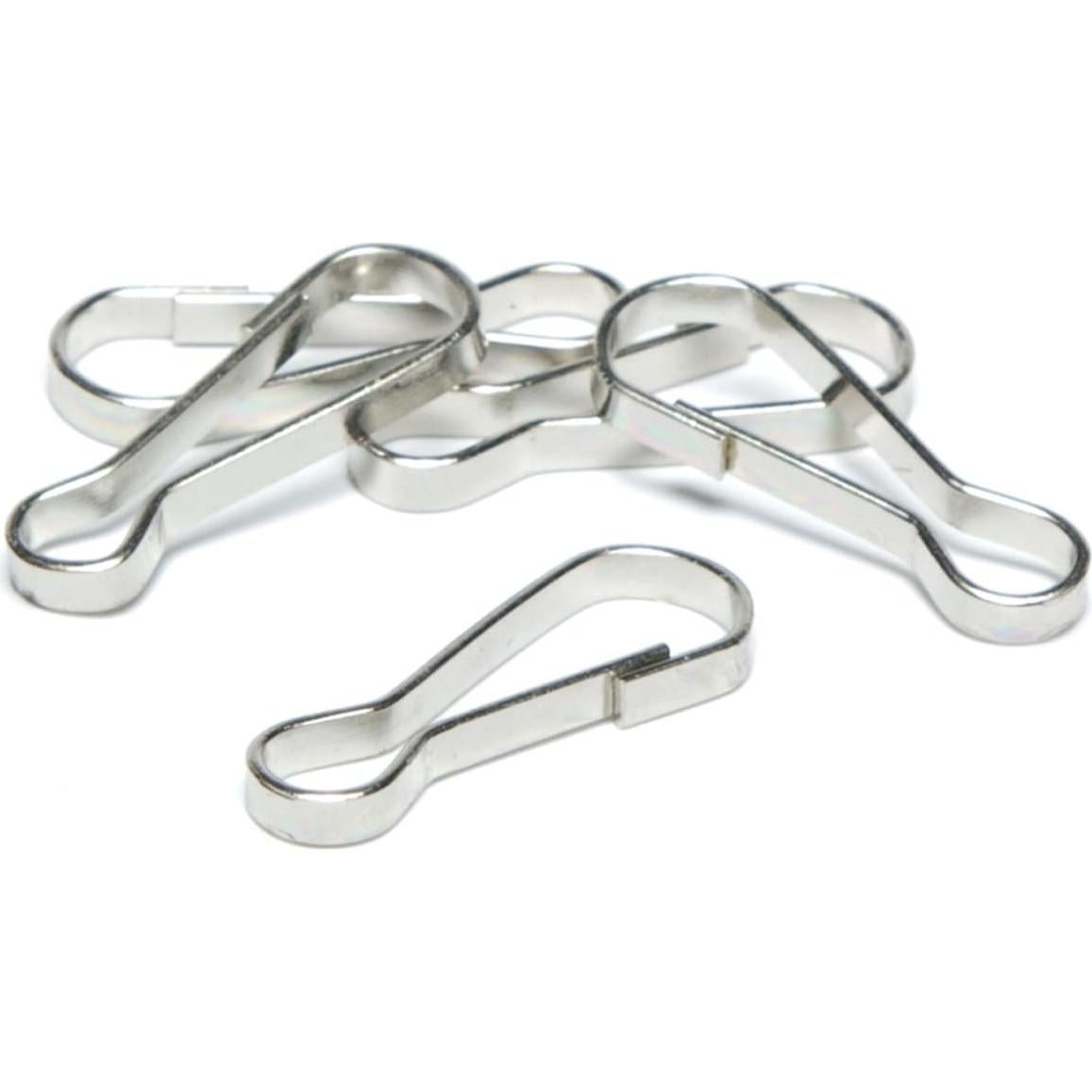 Gancho de Lanyard Plata Cousin - 50 Piezas 22x7mm