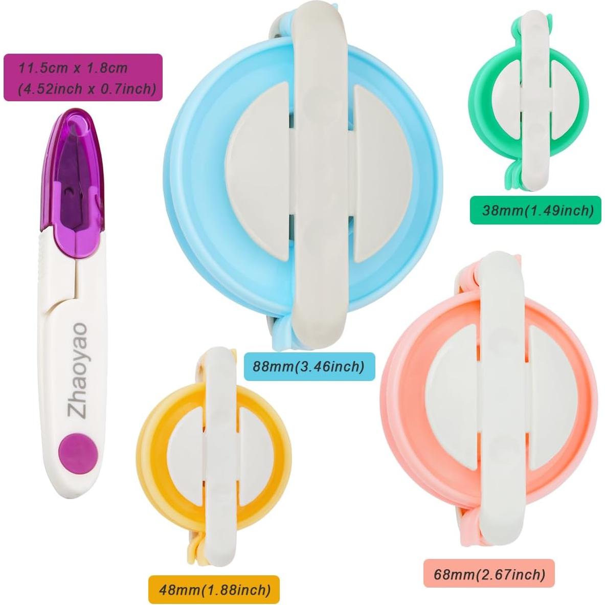 Set de Makers de Pompones Zhaoyao 4 Tamaños con Tijeras