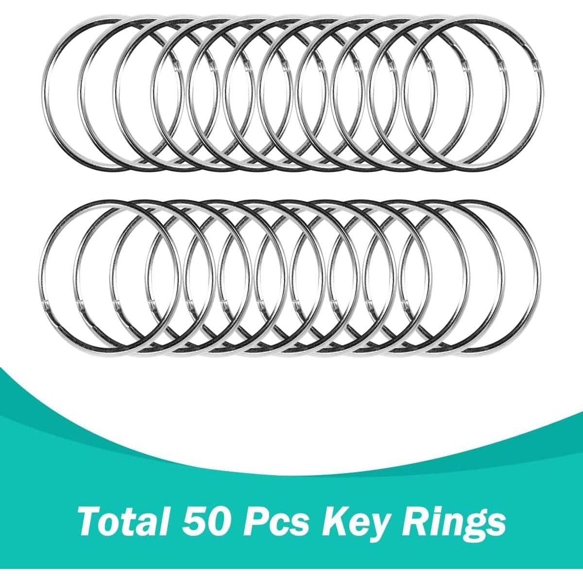 100 Ganchos Giratorios de Llaveros Segauin 32mm Plata