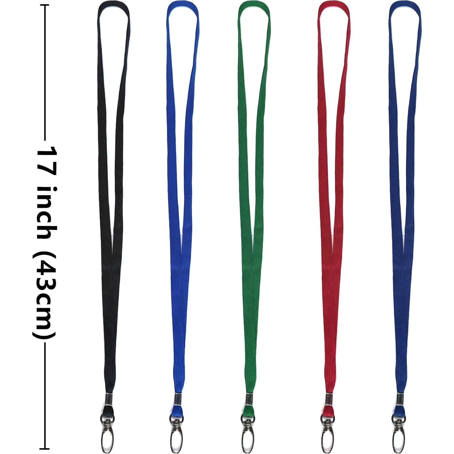 Cintas de Cuello Azul Beebel 100 Unidades Clip Giratorio