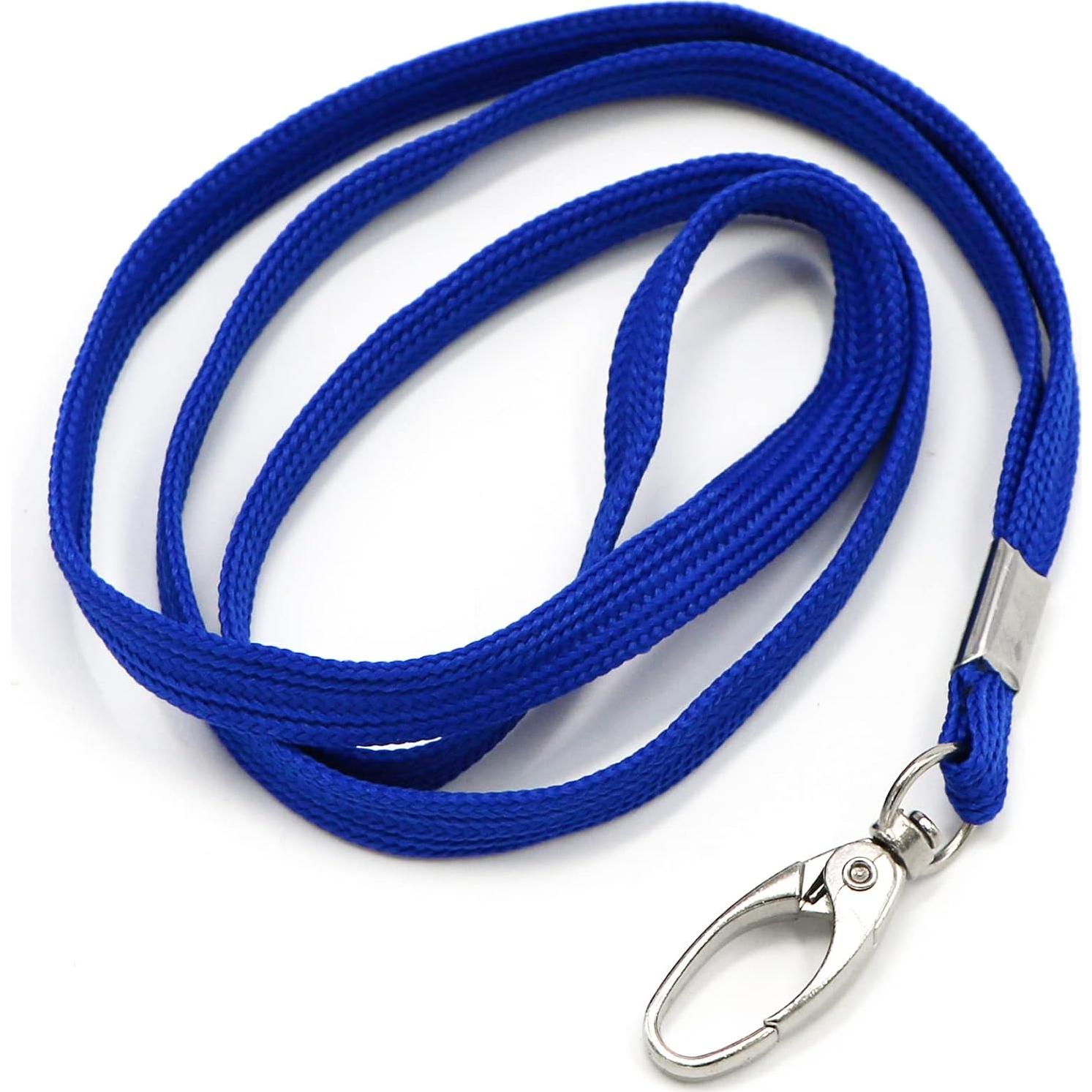 Cintas de Cuello Azul Beebel 100 Unidades Clip Giratorio