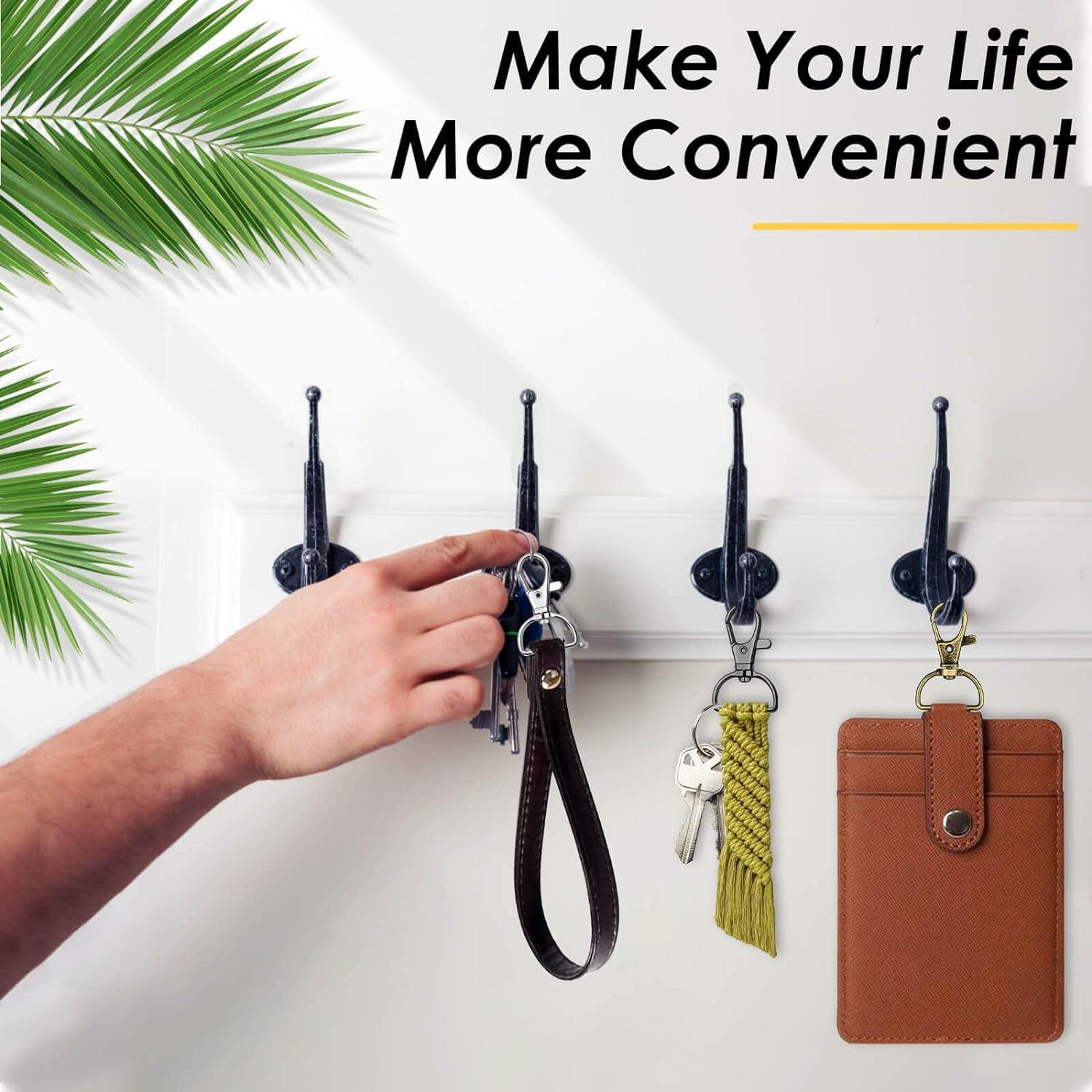 Ganchos de Clip Giratorios Anezus 80 Piezas Metal 1.9 cm