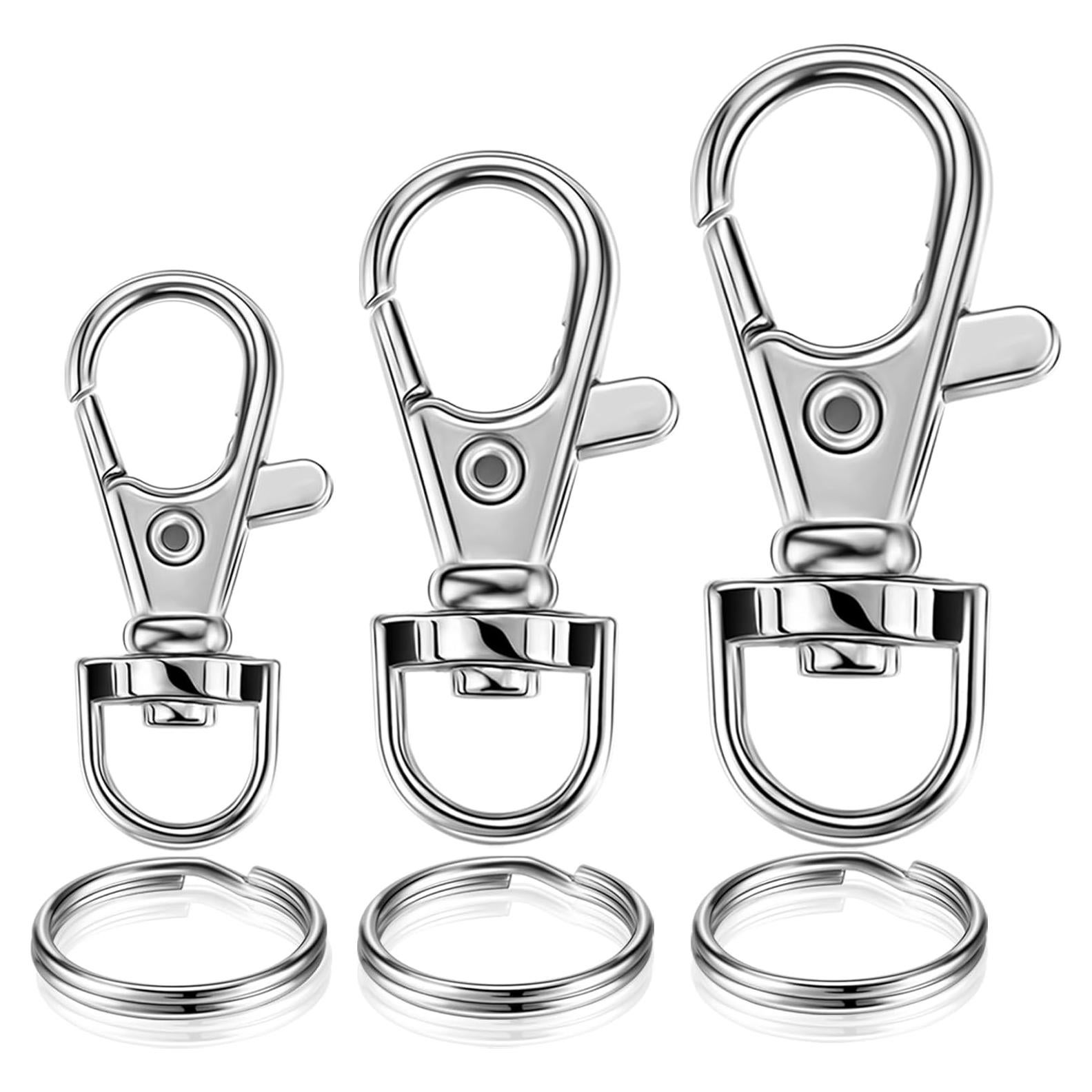 Anillas de llavero YHYZ con clips giratorios 12 piezas