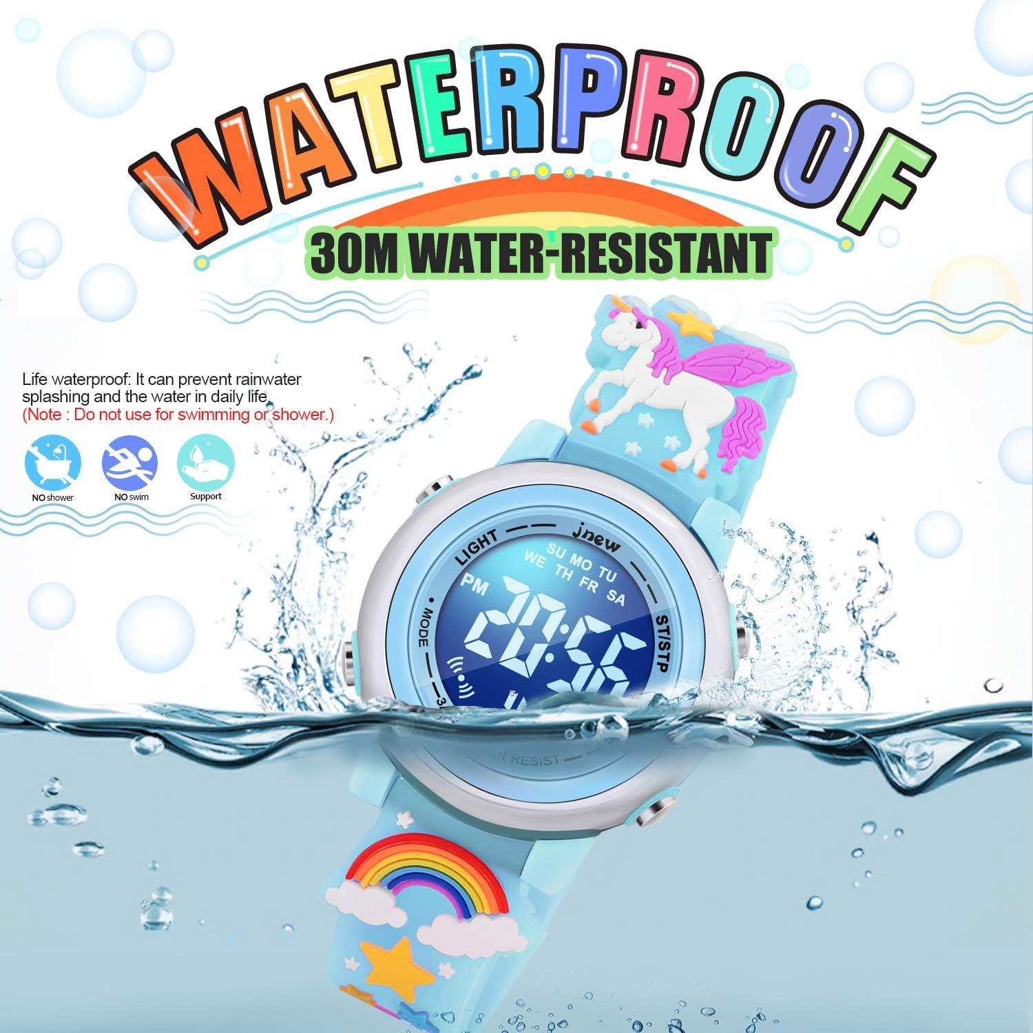 Reloj Unicornio VAPCUFF 3D A Prueba de Agua Niñas 3-12 Años