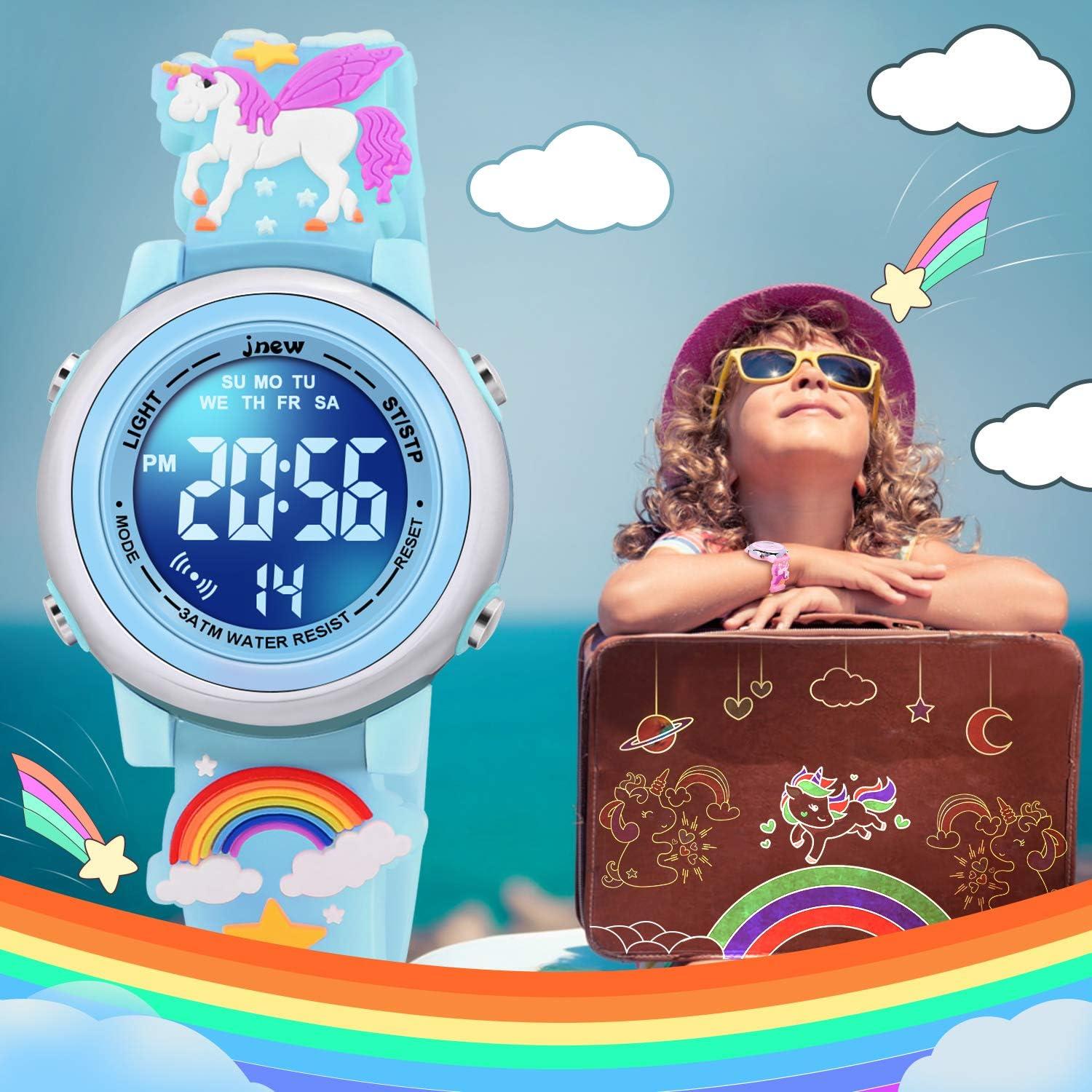 Reloj Unicornio VAPCUFF 3D A Prueba de Agua Niñas 3-12 Años
