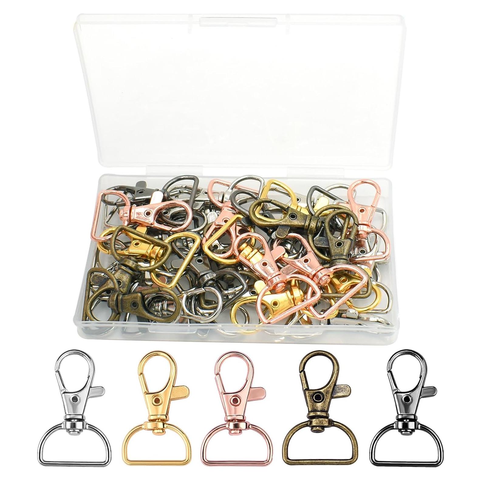 Ganchos de Cierre Giratorio PEOUWNES 40 Piezas 4 cm