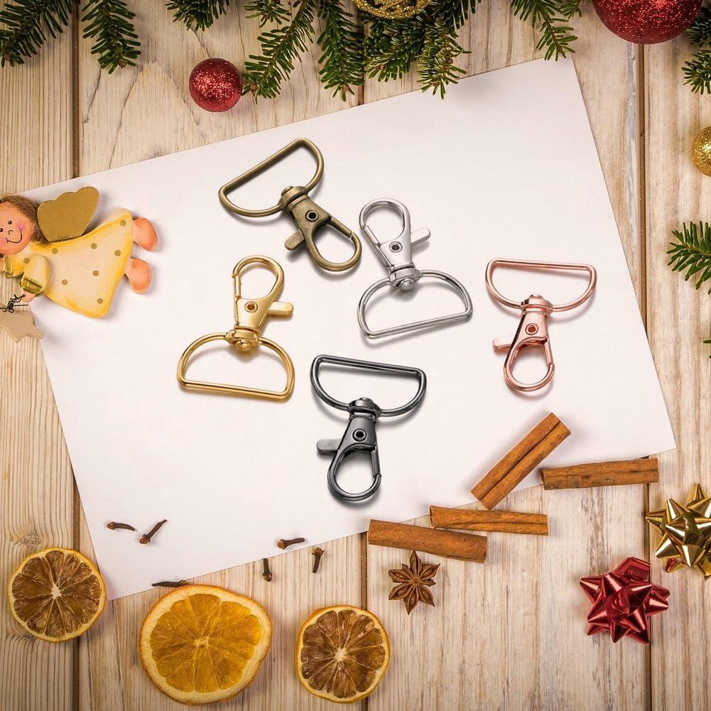 Ganchos de Cierre Giratorio PEOUWNES 40 Piezas 4 cm