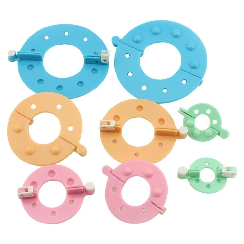 Yansanido Kit de 8 Fabricantes de Pompones de Plástico