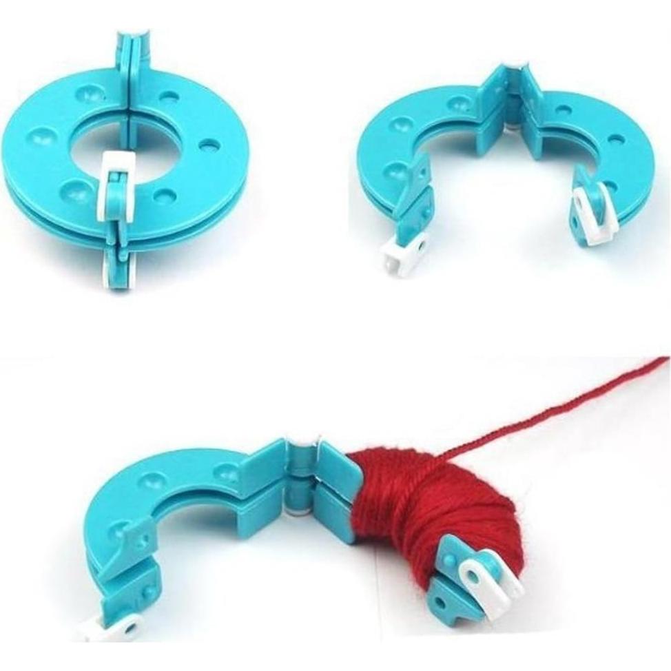 Yansanido Kit de 8 Fabricantes de Pompones de Plástico