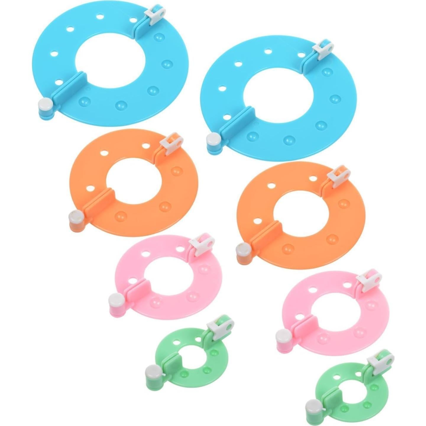Yansanido Kit de 8 Fabricantes de Pompones de Plástico