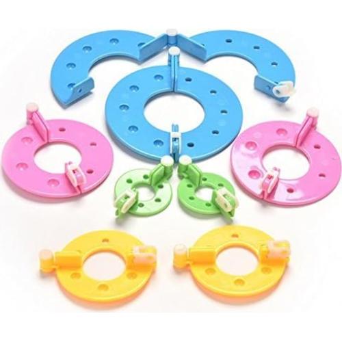 Yansanido Kit de 8 Fabricantes de Pompones de Plástico