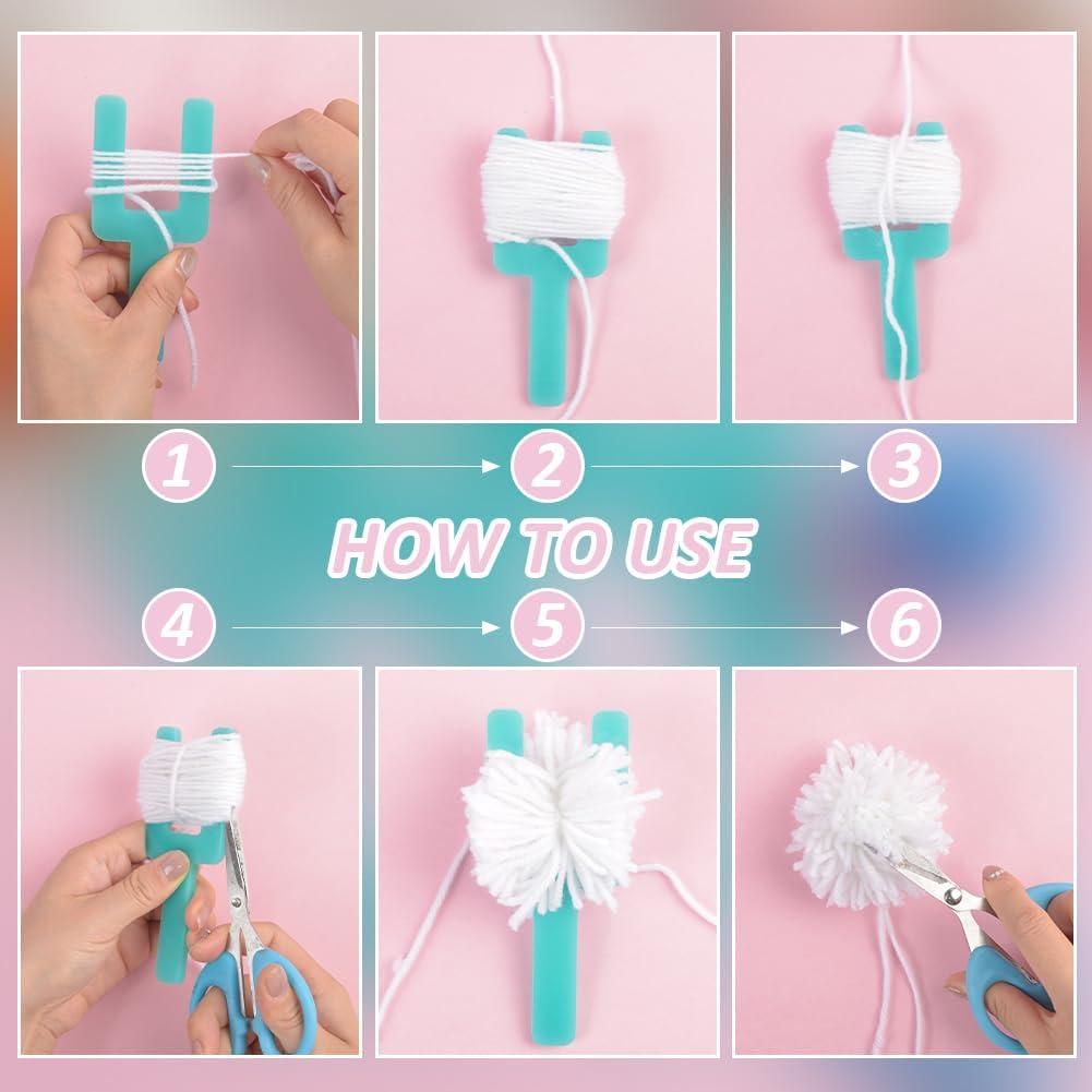 Fabricante de Pompones Acrílico BENECREAT 5 Piezas 30-70mm