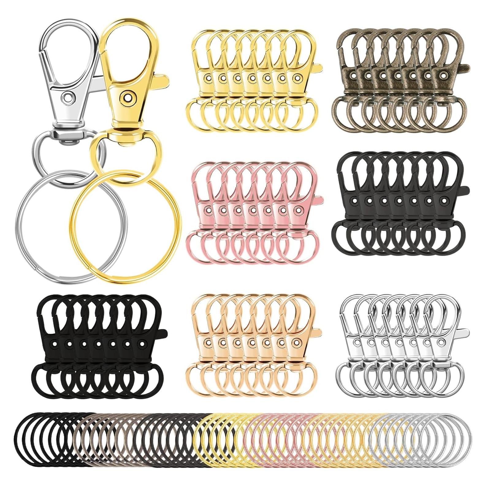 Ganchos Giratorios de Lanyard AUGSUN 100 Piezas Multicolor