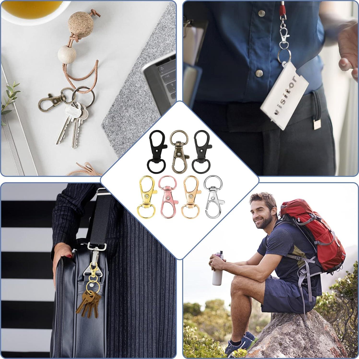 Ganchos Giratorios de Lanyard AUGSUN 100 Piezas Multicolor