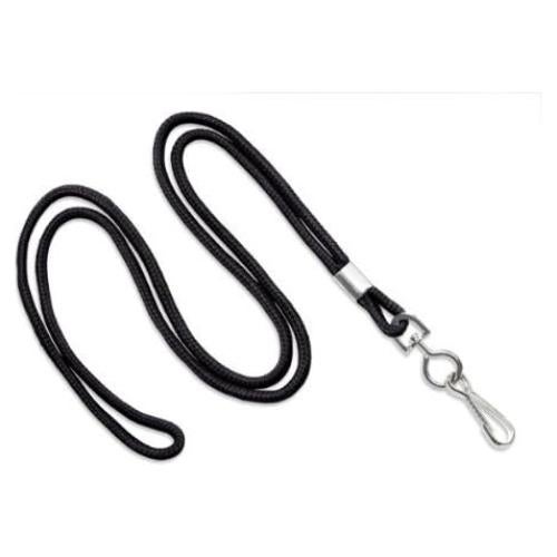 Lanyard Trenzado Redondo Negro BPID 91.44 cm 100 Unidades