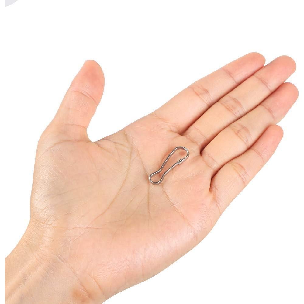 50 Ganchos de Resorte Acero Inoxidable Wayilea 25mm