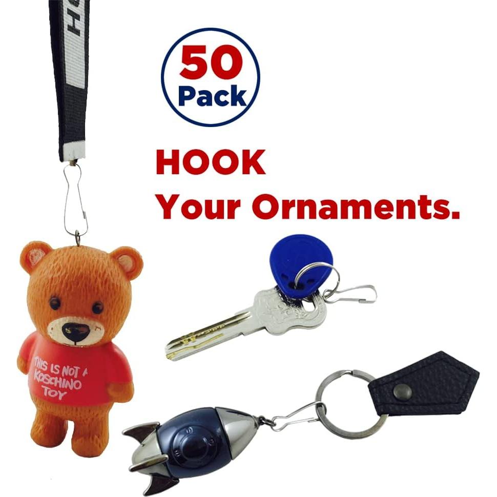 50 Ganchos de Resorte Acero Inoxidable Wayilea 25mm