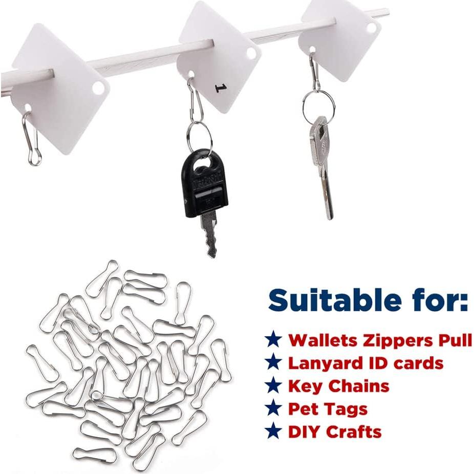 50 Ganchos de Resorte Acero Inoxidable Wayilea 25mm