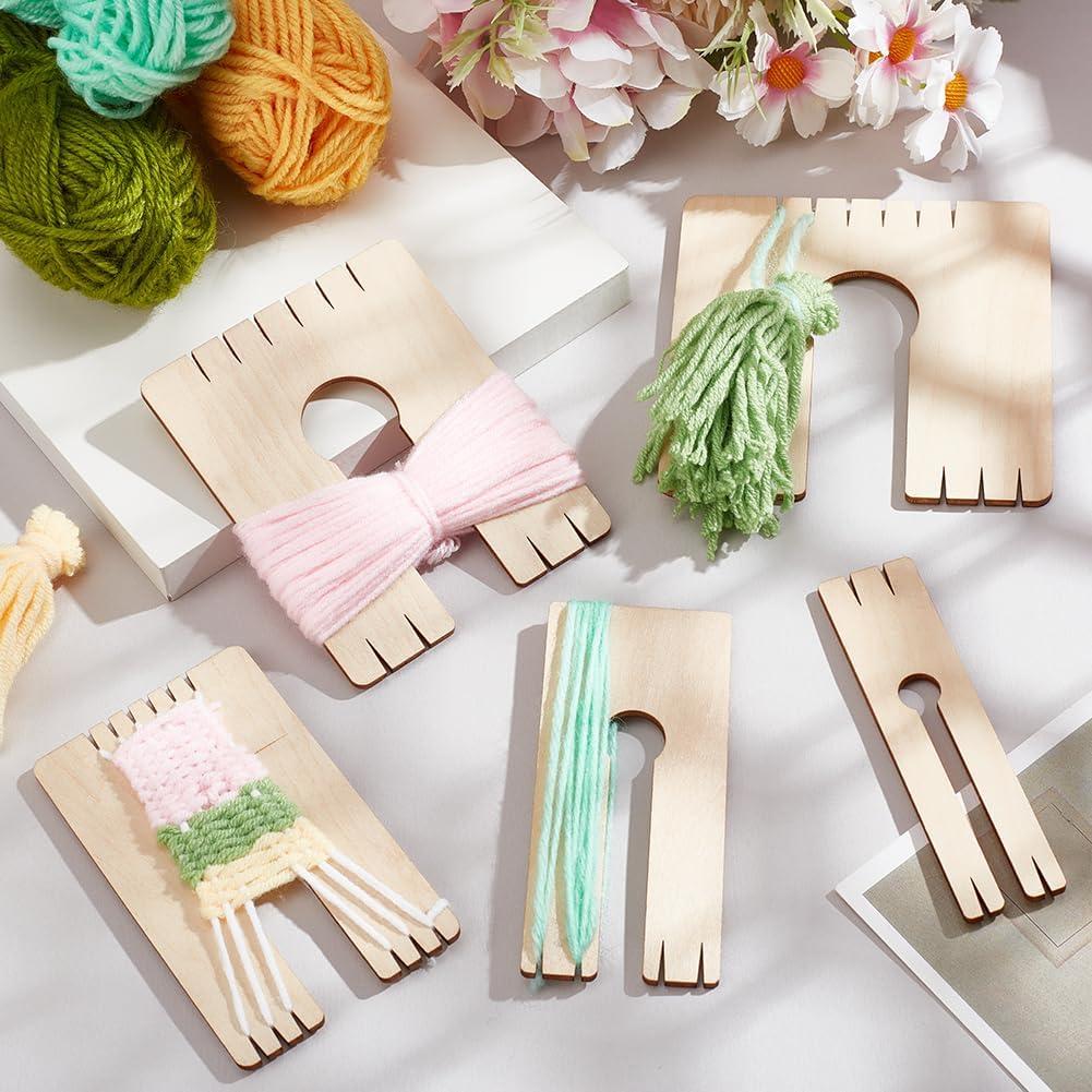 Herramienta para Hacer Borlas NBEADS 5 Pcs Madera 3mm