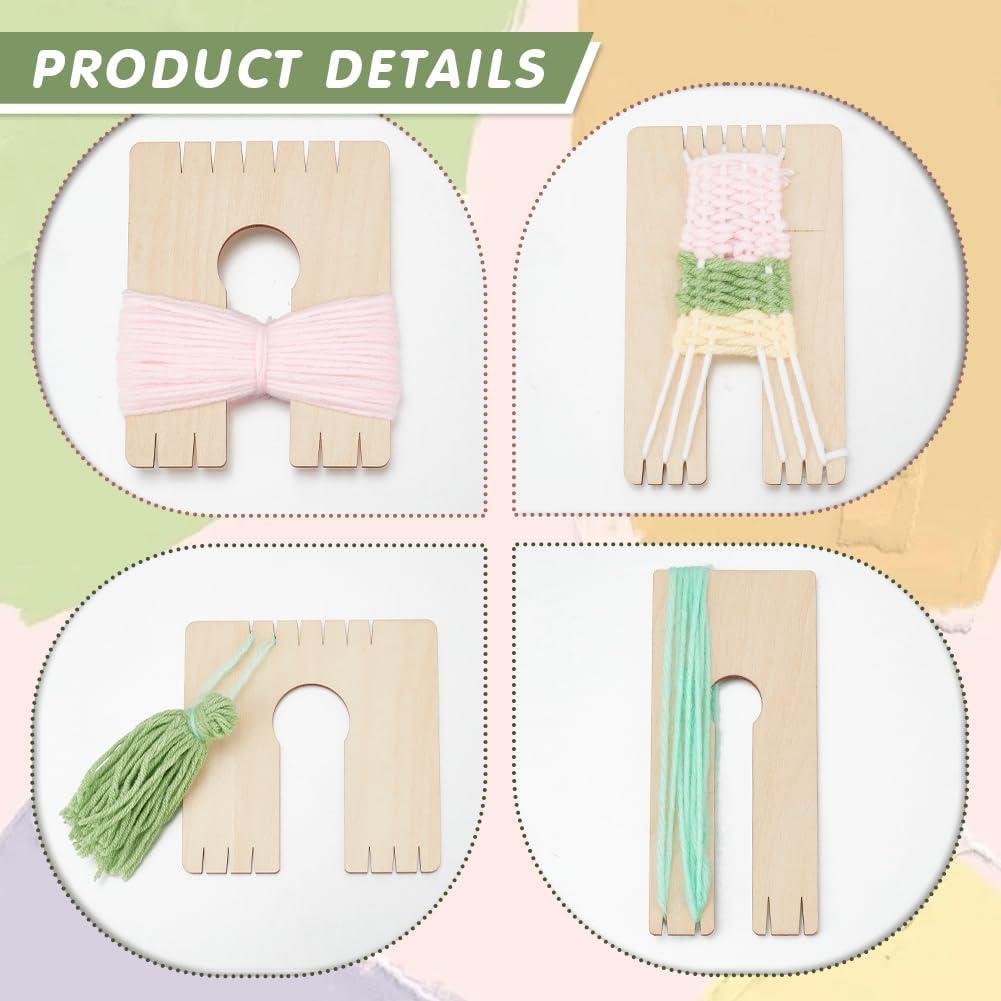 Herramienta para Hacer Borlas NBEADS 5 Pcs Madera 3mm