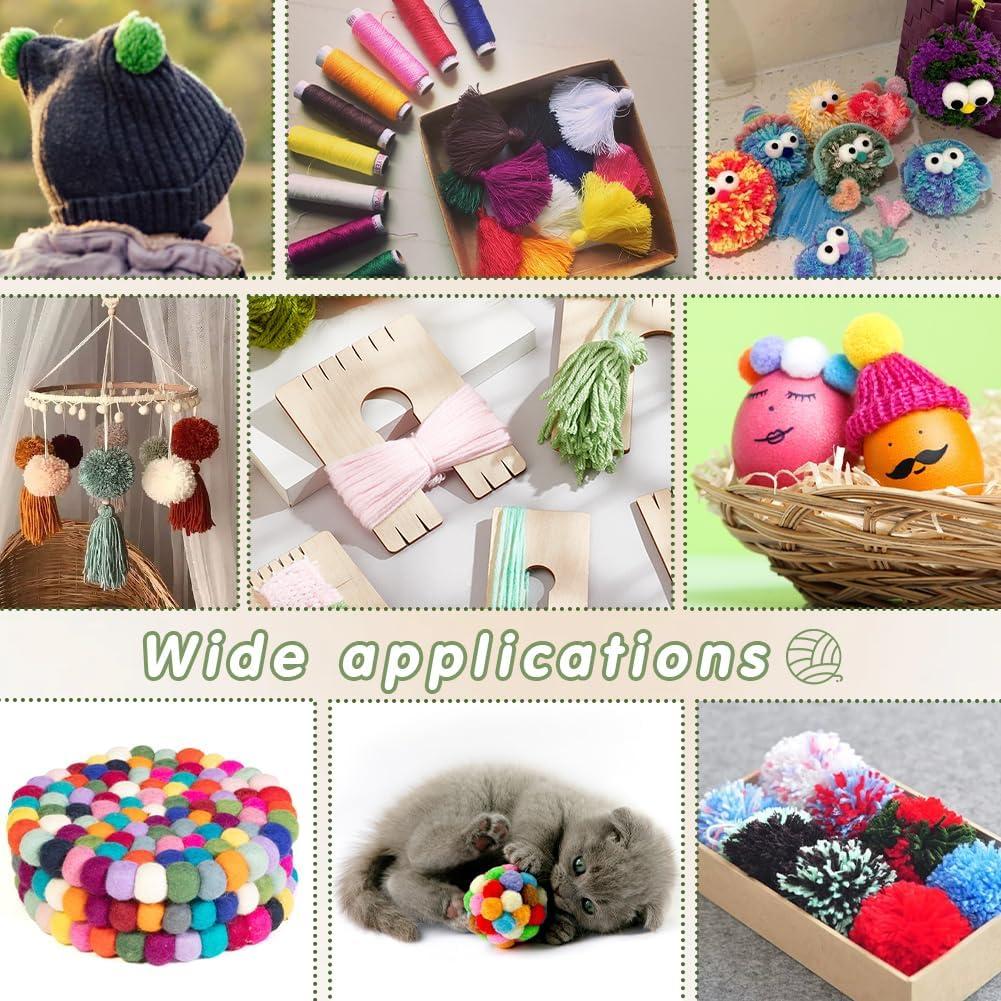 Herramienta para Hacer Borlas NBEADS 5 Pcs Madera 3mm