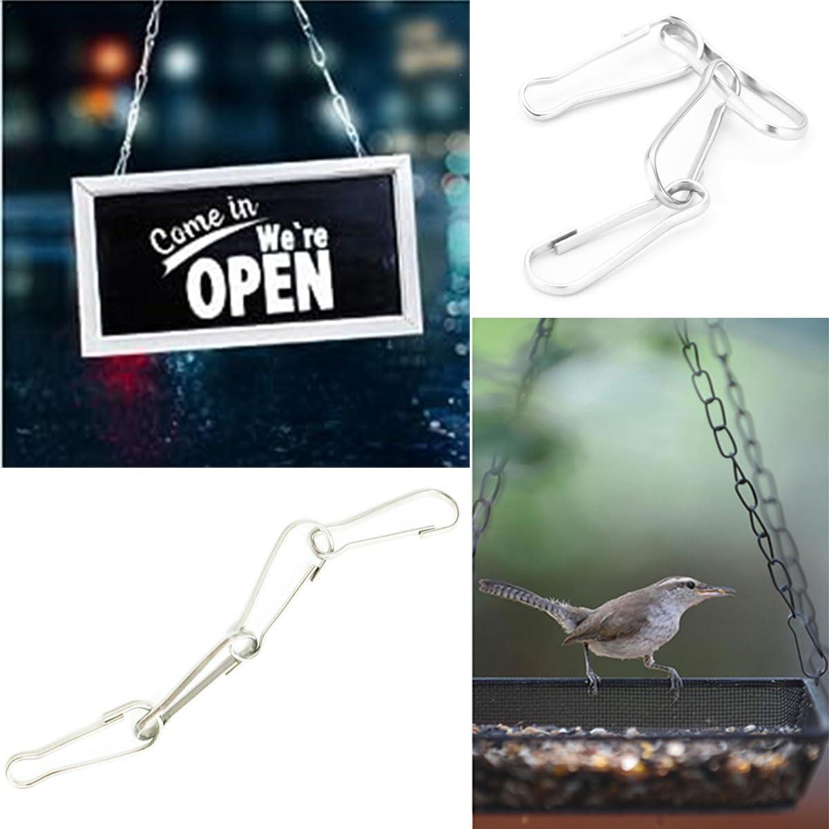 20 Ganchos de Clip de Acero Inoxidable 304 29mm para Lanyard