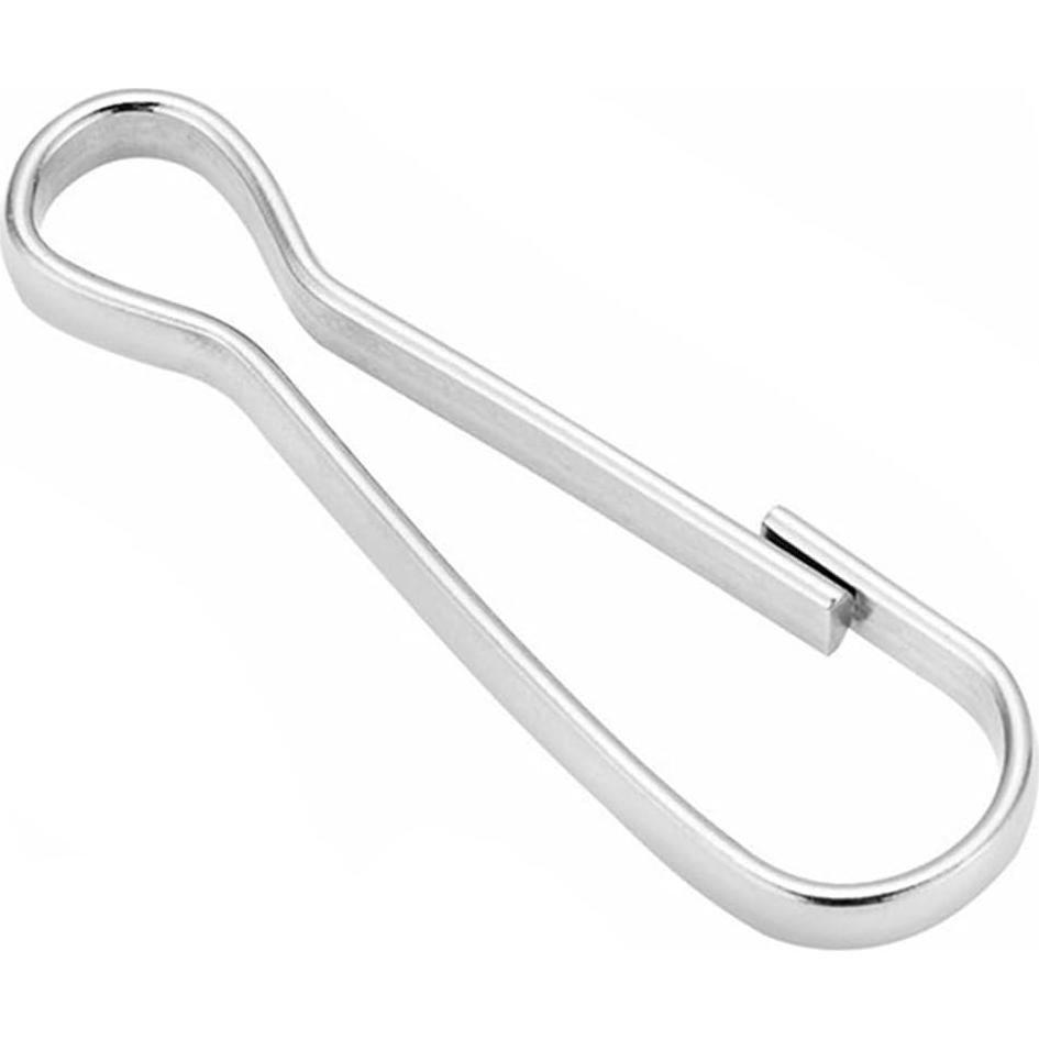 20 Ganchos de Clip de Acero Inoxidable 304 29mm para Lanyard