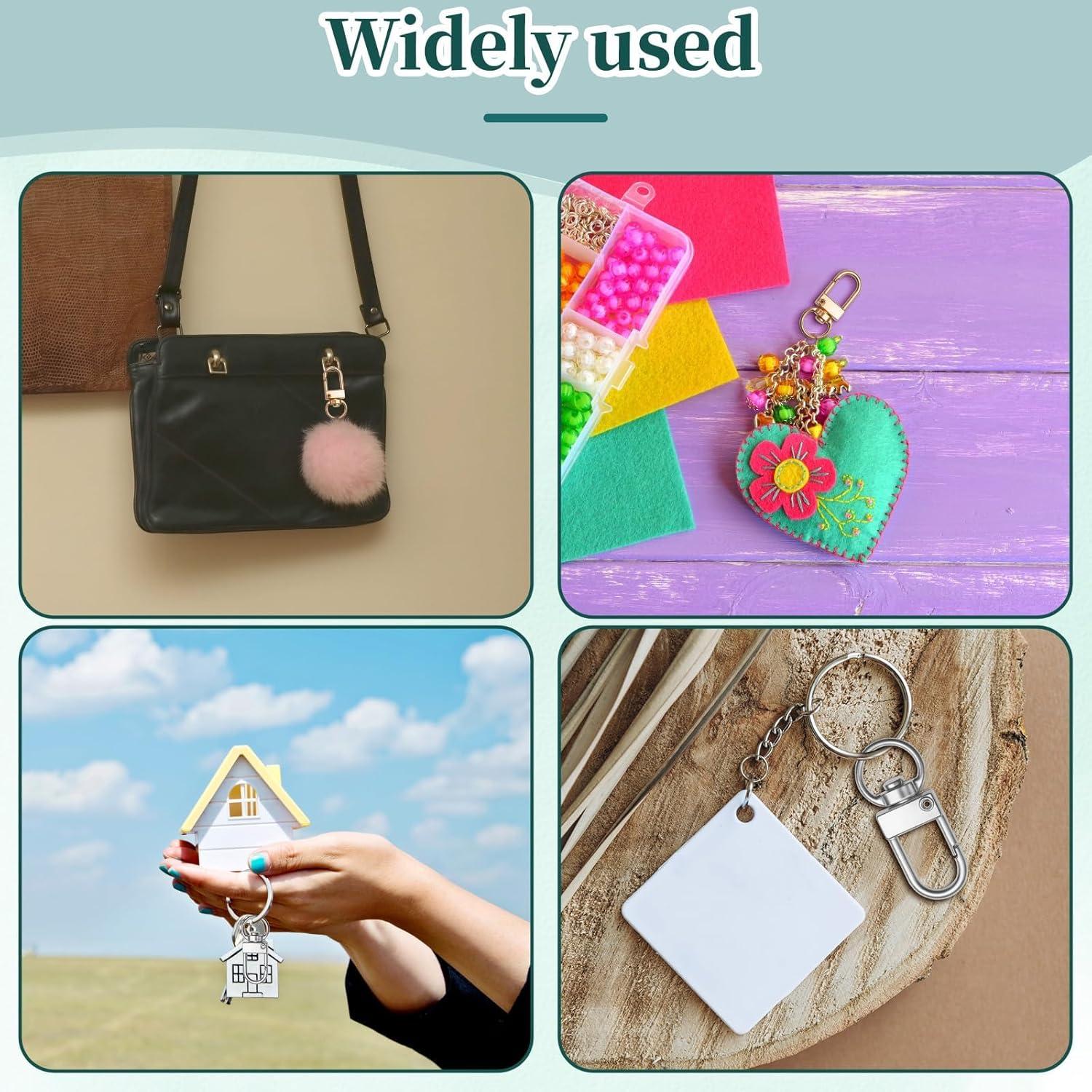 20 Ganchos de Clip Giratorios Asofelk para Llaveros 3.2 cm