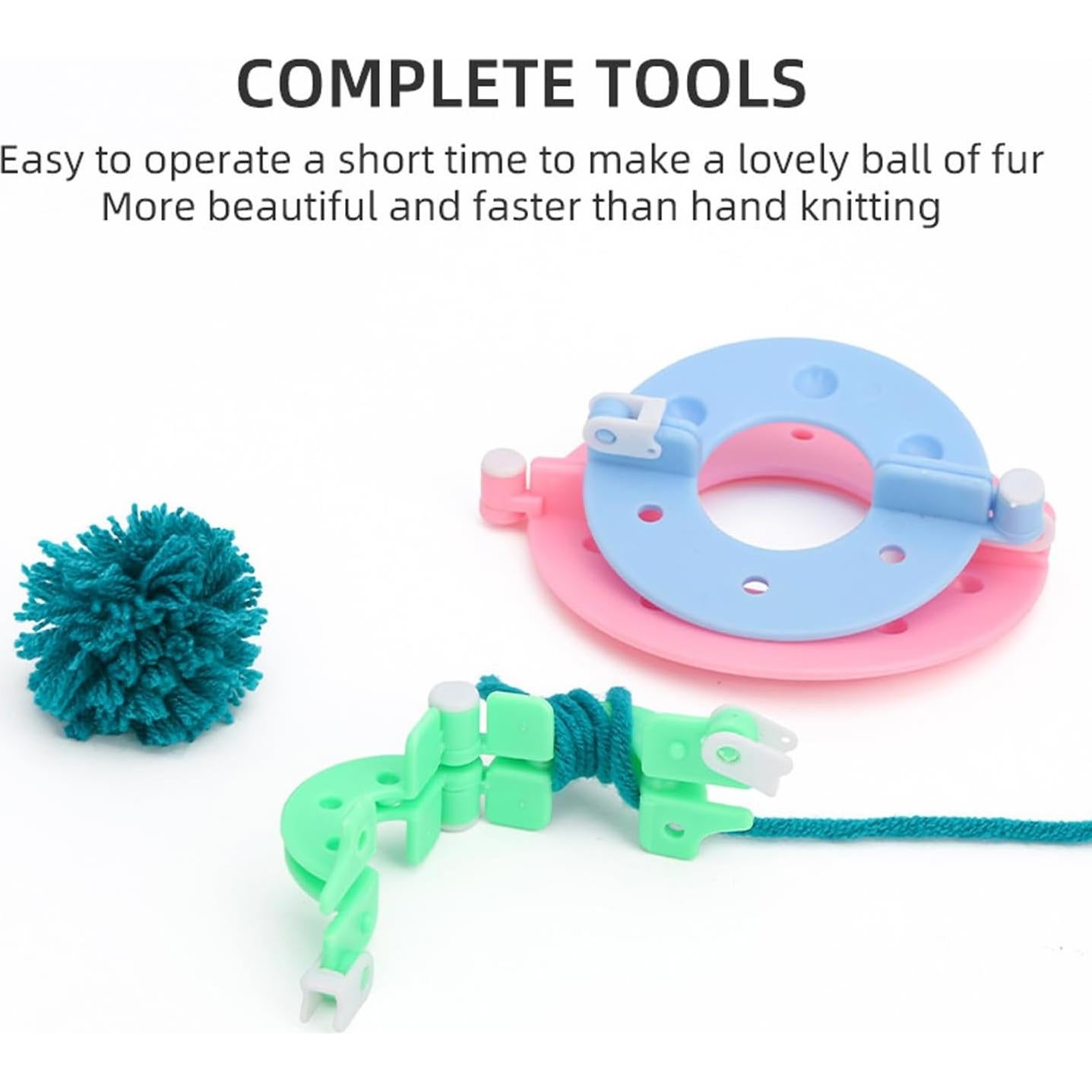 Juego de Herramientas para Hacer Pompones ArrErr 8 Piezas