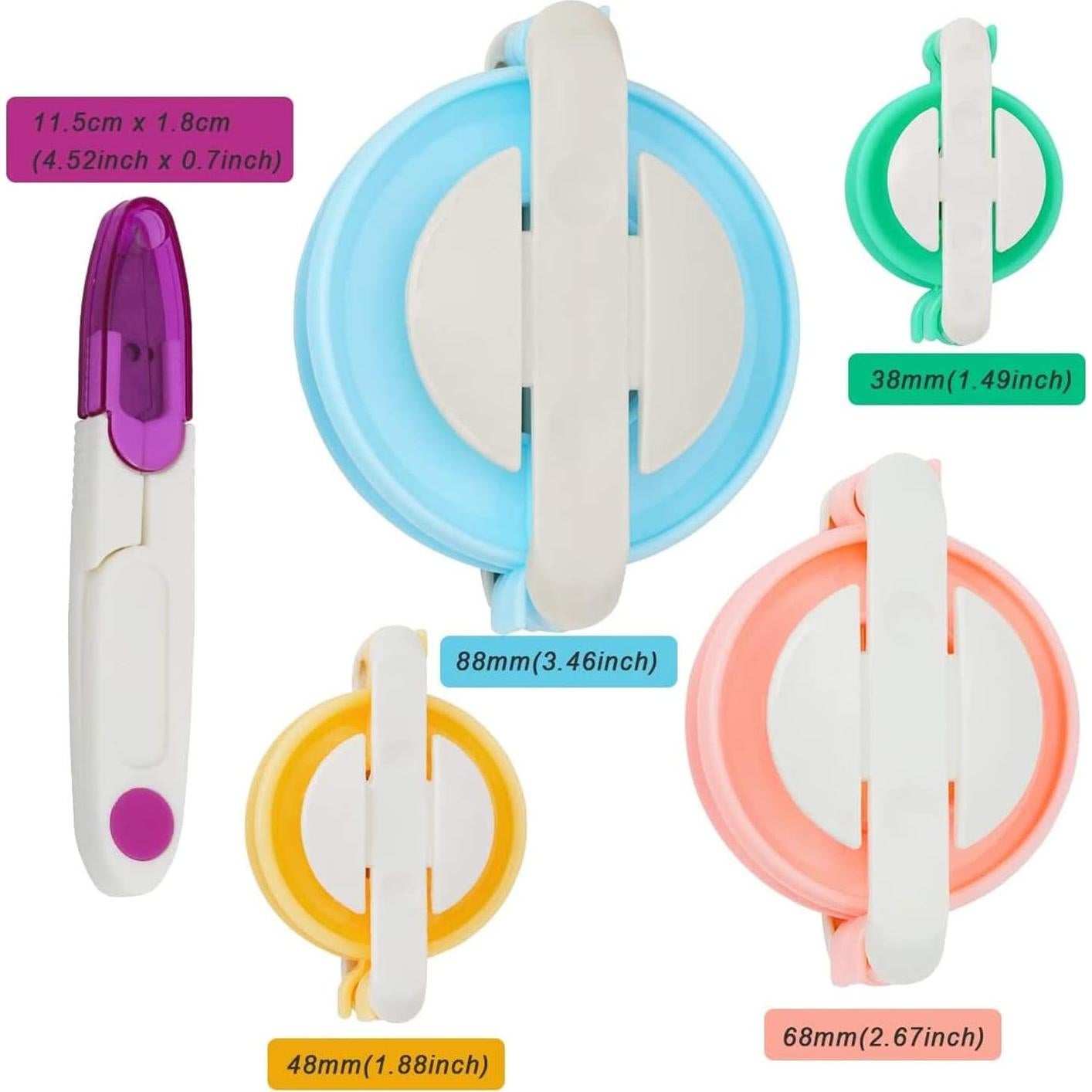 Juego de Hacedores de Pom Pom Hoedia con Tijeras - 4 Tamaños