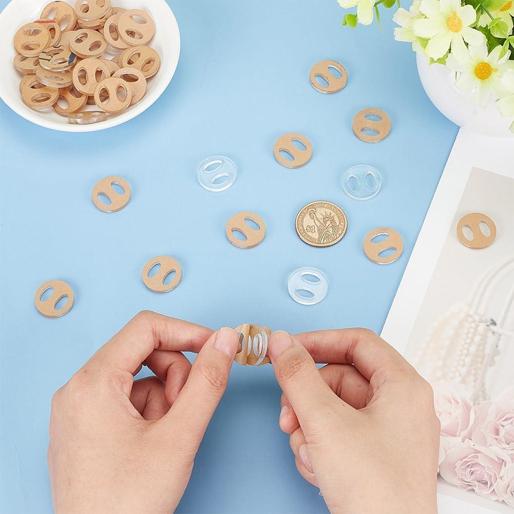 Botones Removibles Pom Pom Acrílico BENECREAT 50 Piezas 20mm