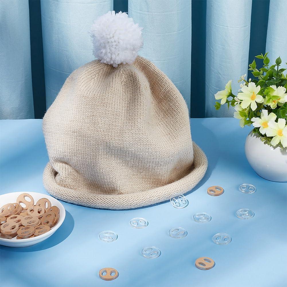 Botones Removibles Pom Pom Acrílico BENECREAT 50 Piezas 20mm