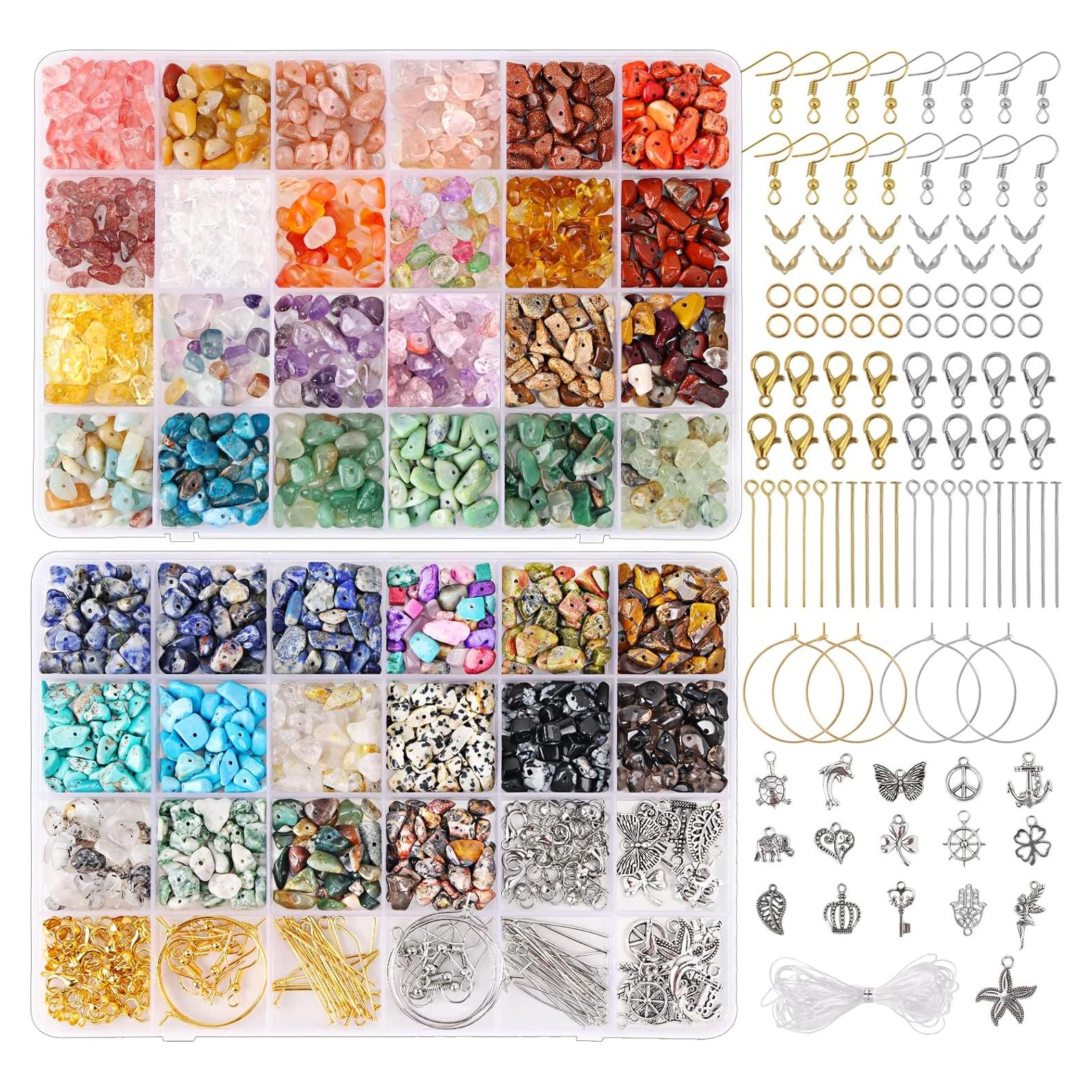 Kit de Fabricación de Anillos QUEFE con 720 Piezas de Cristal