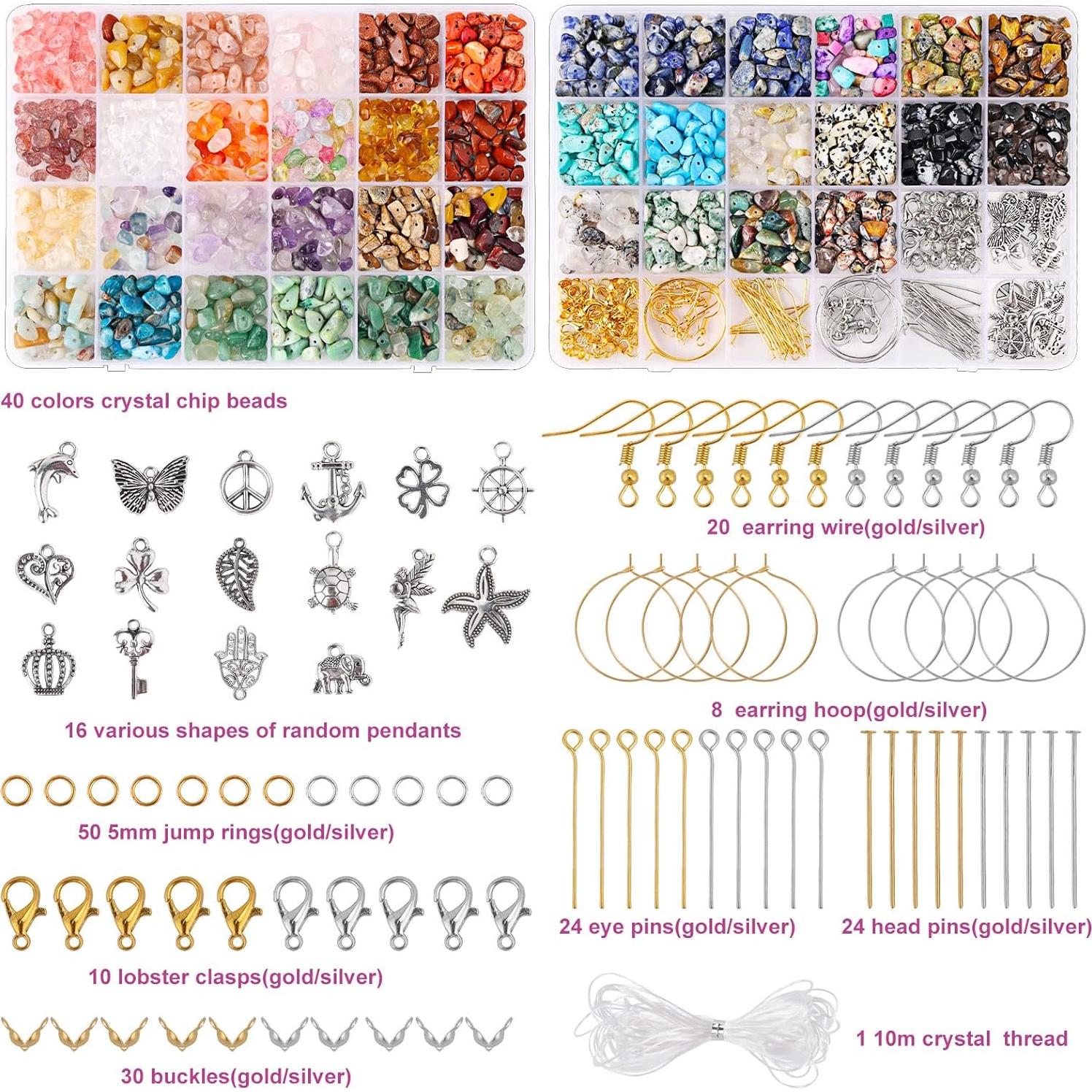Kit de Fabricación de Anillos QUEFE con 720 Piezas de Cristal