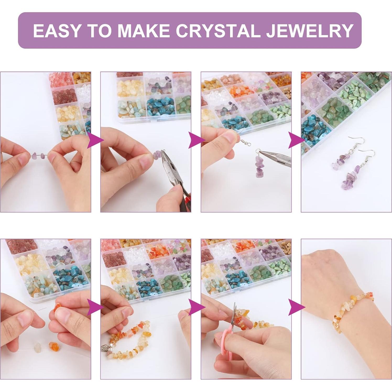 Kit de Fabricación de Anillos QUEFE con 720 Piezas de Cristal