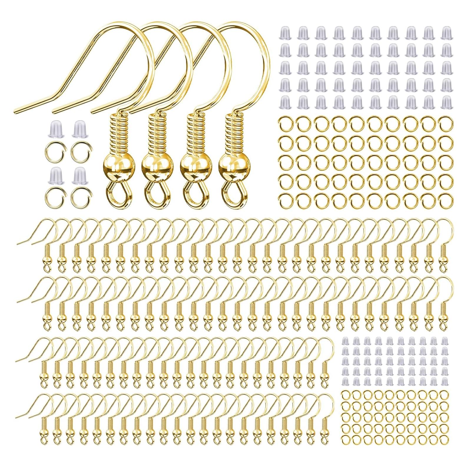 Ganchos de Aretes Hipoalergénicos iewyck 300 Piezas Oro 14k