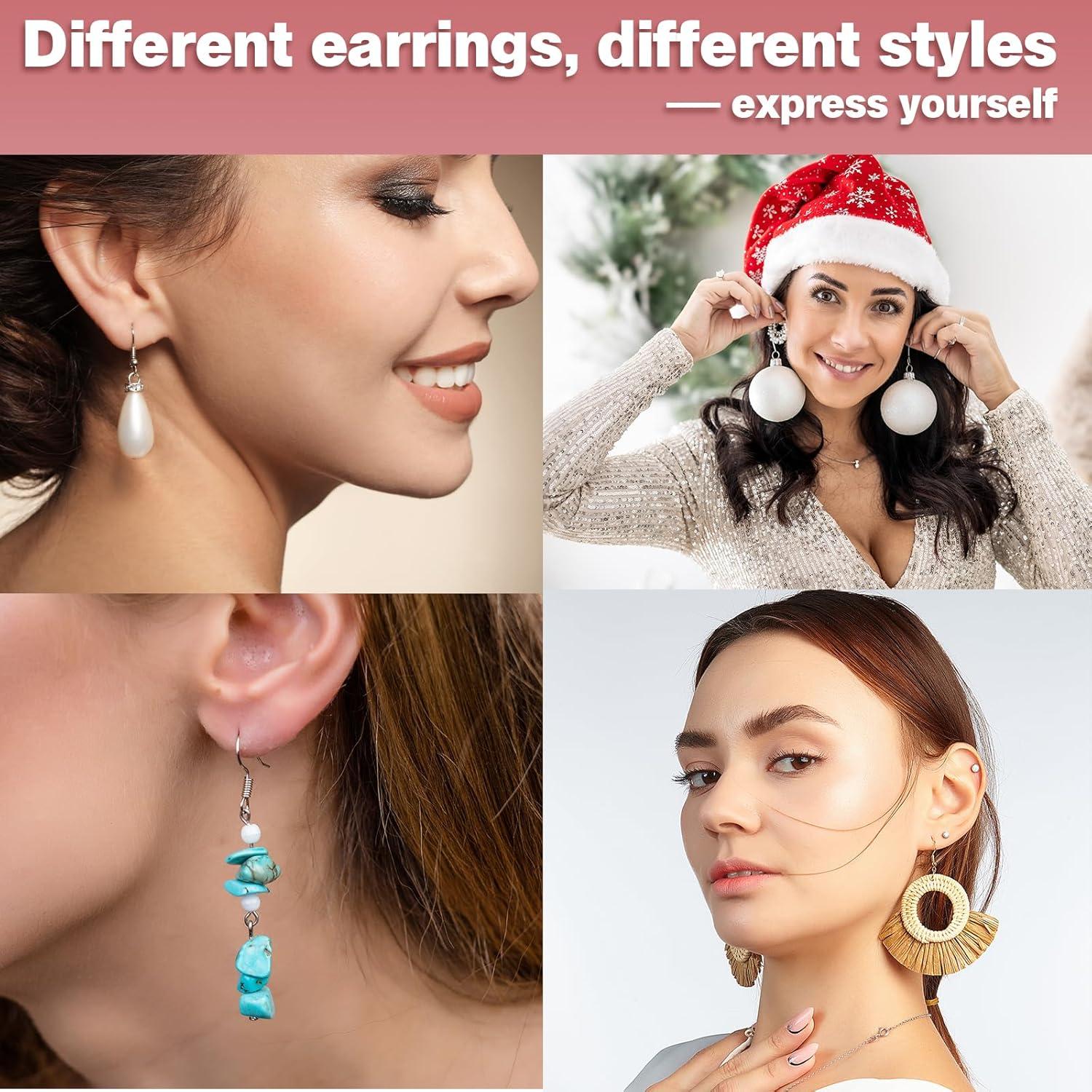 Ganchos de Aretes Hipoalergénicos iewyck 300 Piezas Oro 14k