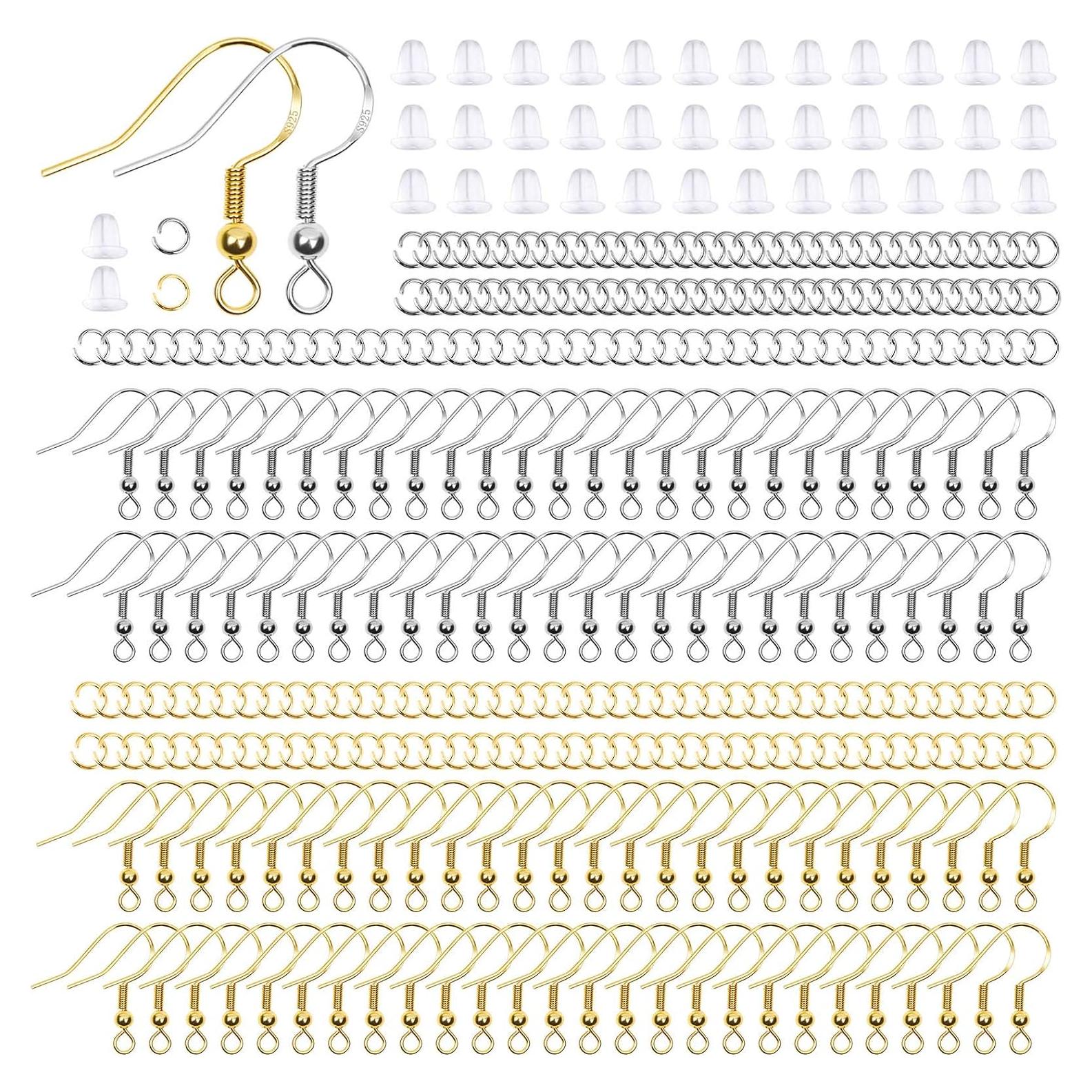 Kit de Ganchos Hipoalergénicos Thrilez para Pendientes 600 Piezas