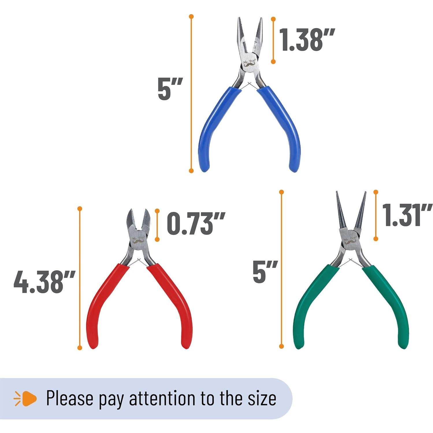 Kit de Alicates de Joyería Mr. Pen - 3 Piezas Ergonómico