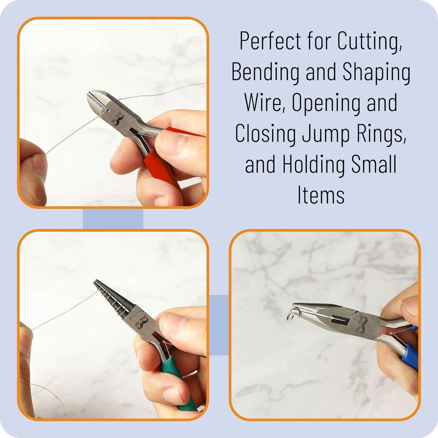 Kit de Alicates de Joyería Mr. Pen - 3 Piezas Ergonómico