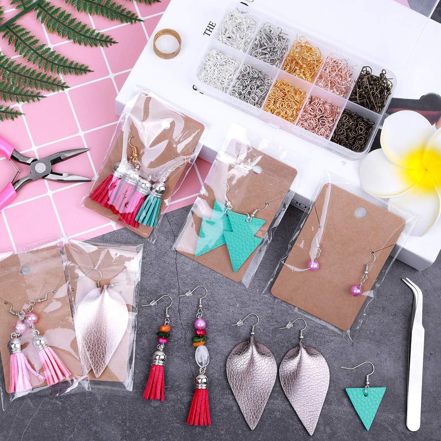 Kit de Fabricación de Pendientes Audab 1200 Piezas con Alicates