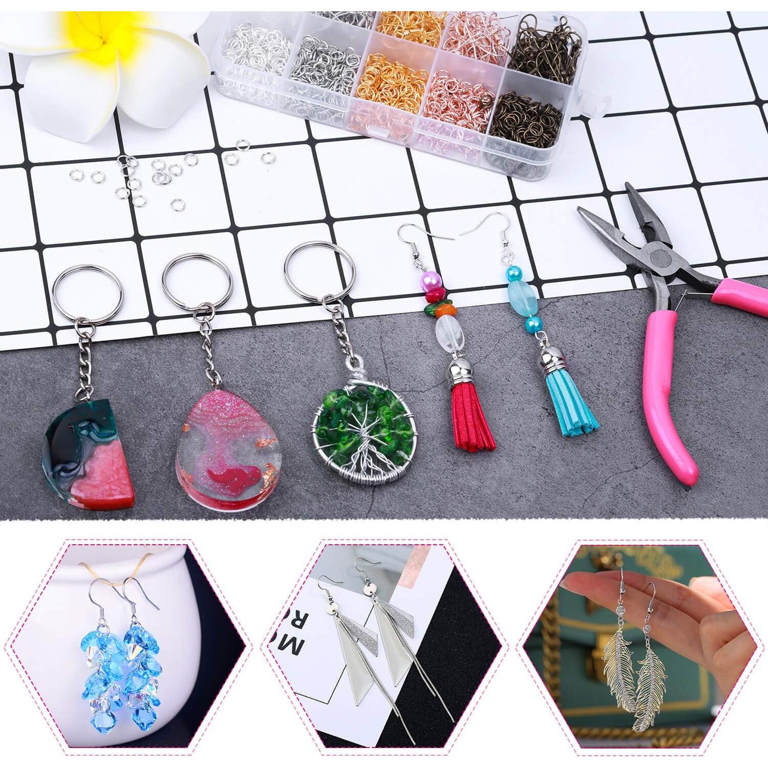 Kit de Fabricación de Pendientes Audab 1200 Piezas con Alicates