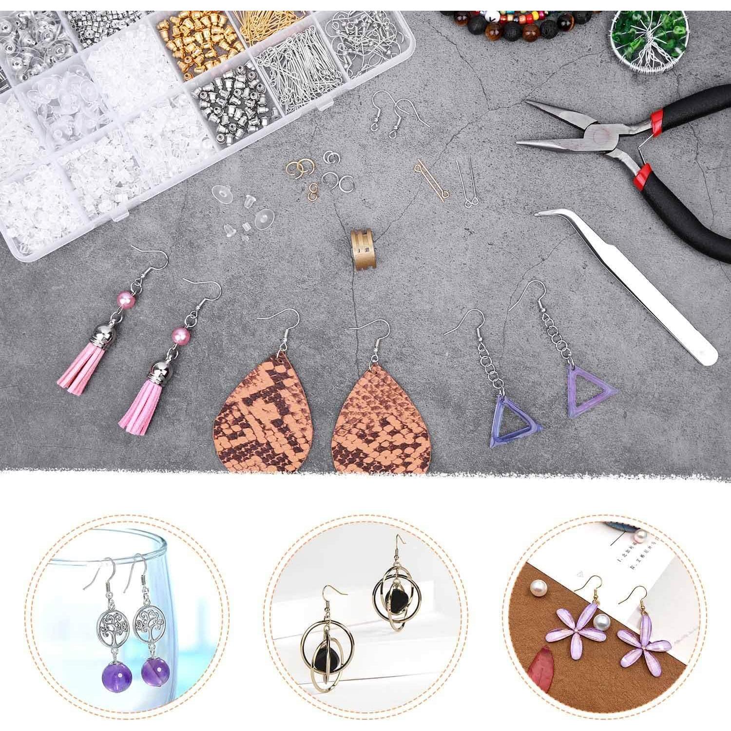 Kit de Fabricación de Pendientes Anezus 2320 Piezas