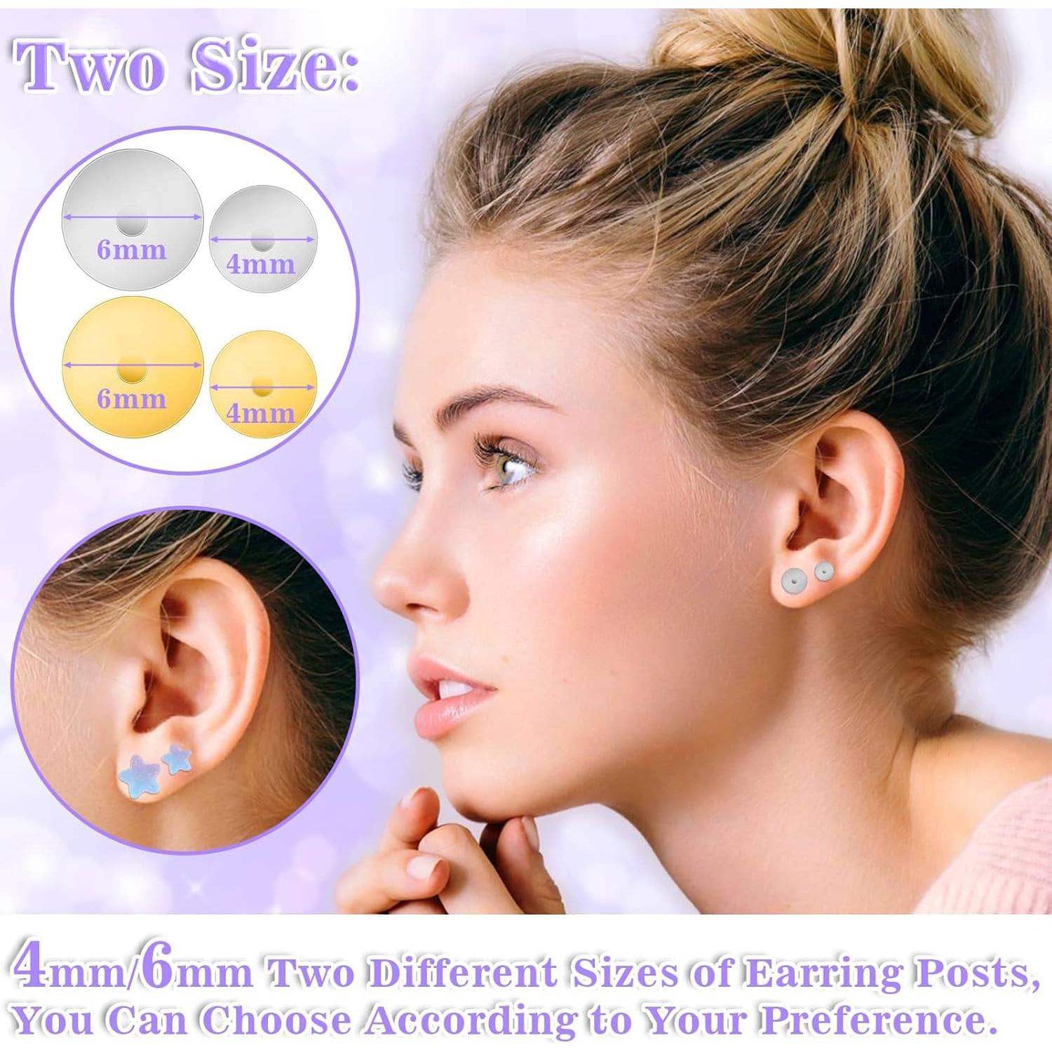 Kit de Pegamento para Joyería Anezus con 600 Piezas de Aretes