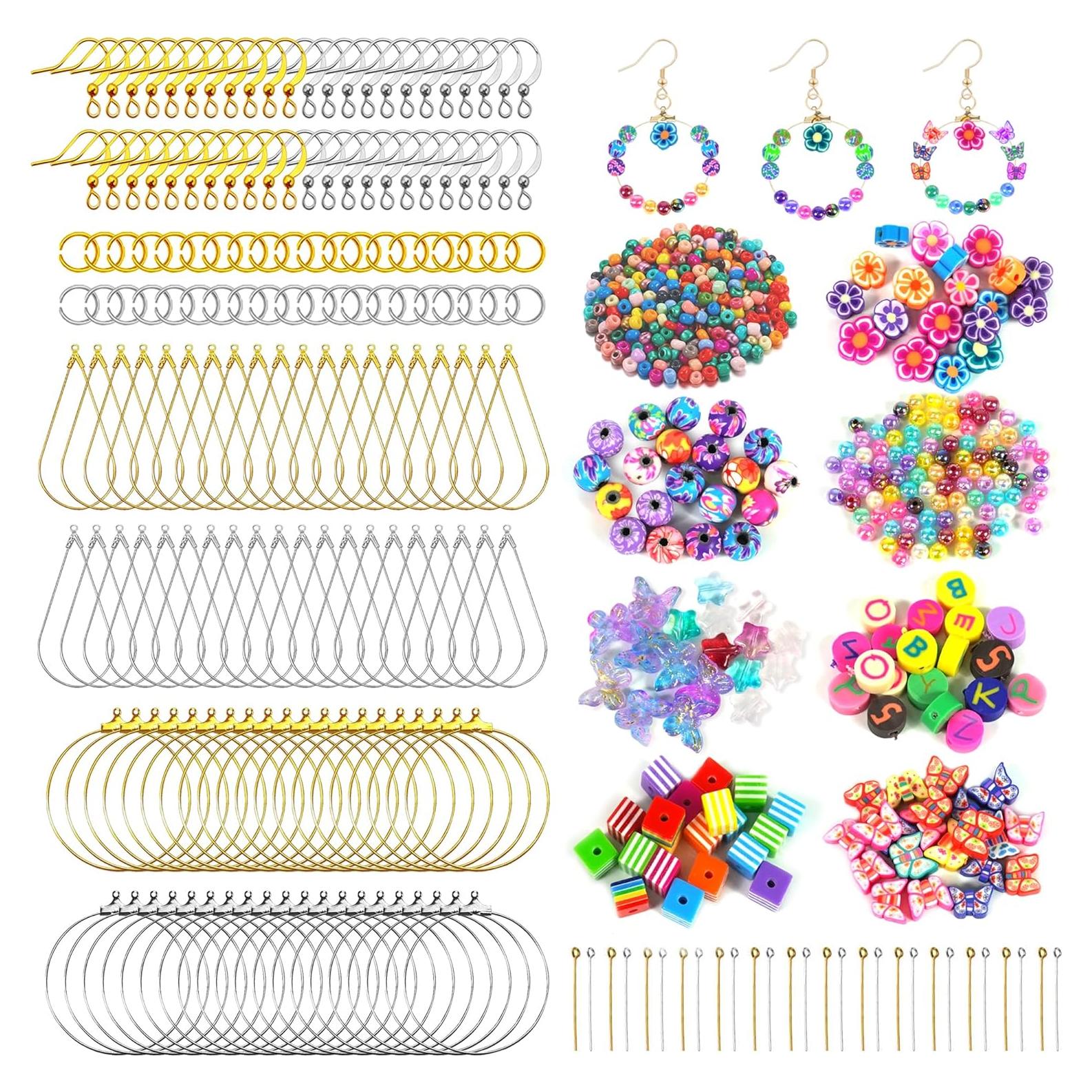 Kit de Fabricación de Pendientes DRWATE 940 Piezas DIY