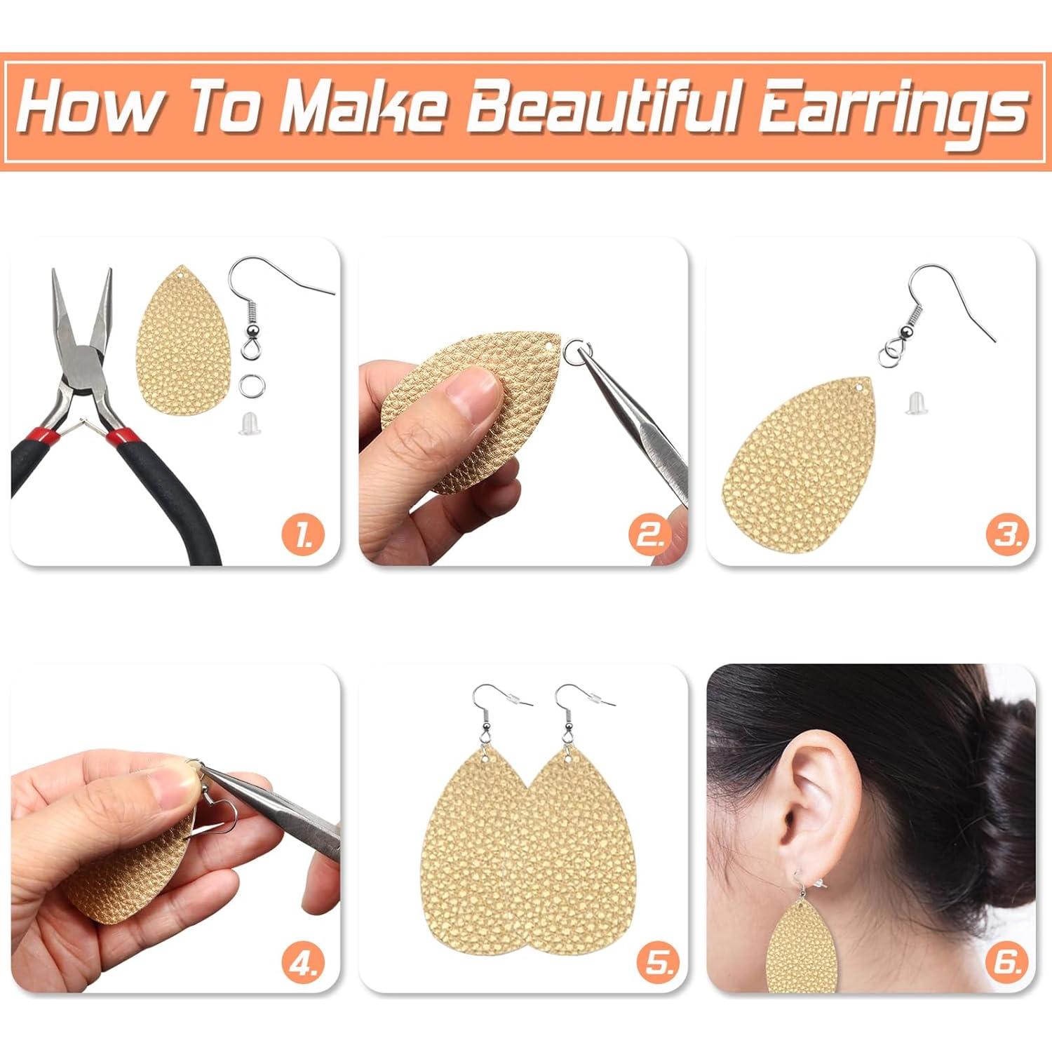 Kit de Ganchos de Aretes TOAOB 150pcs Hipoalergénicos DIY