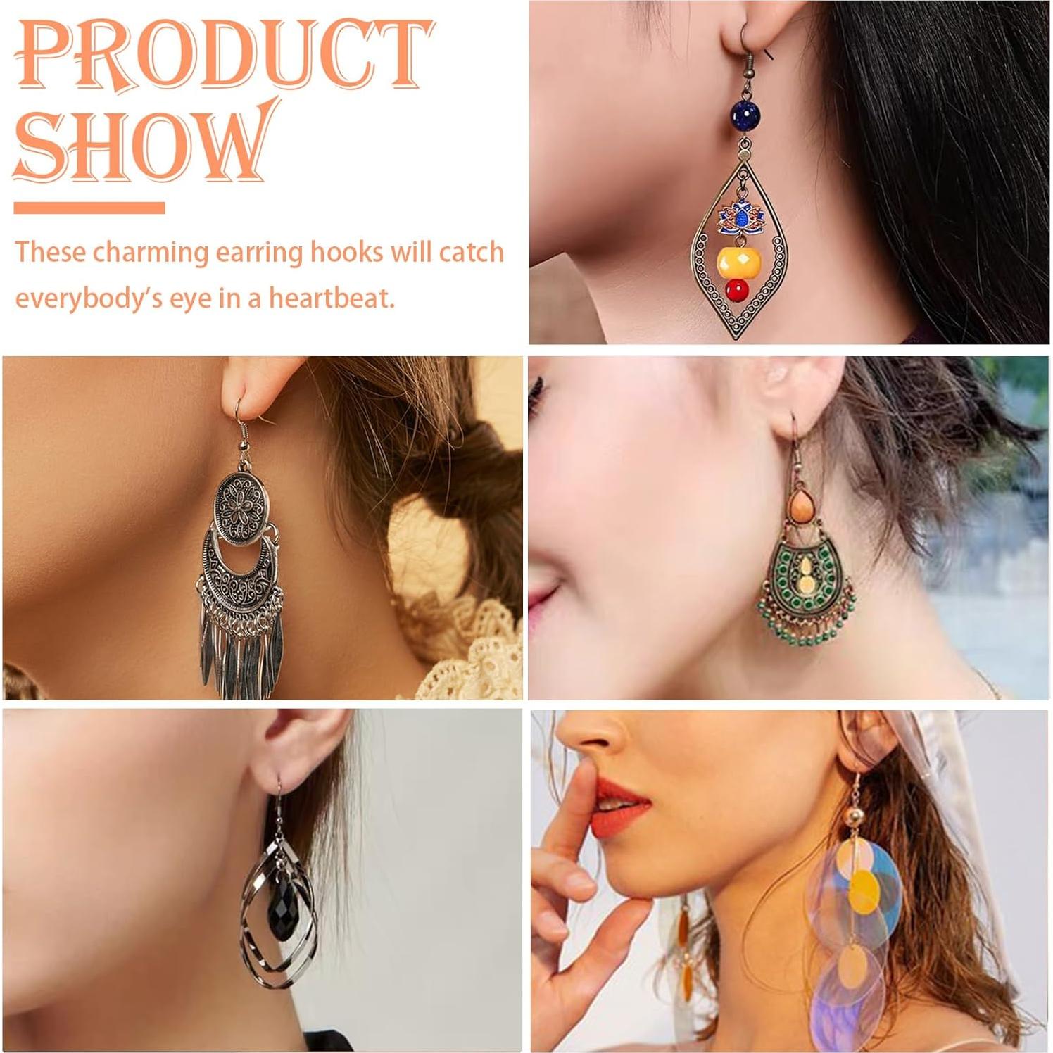 Kit de Ganchos de Aretes TOAOB 150pcs Hipoalergénicos DIY