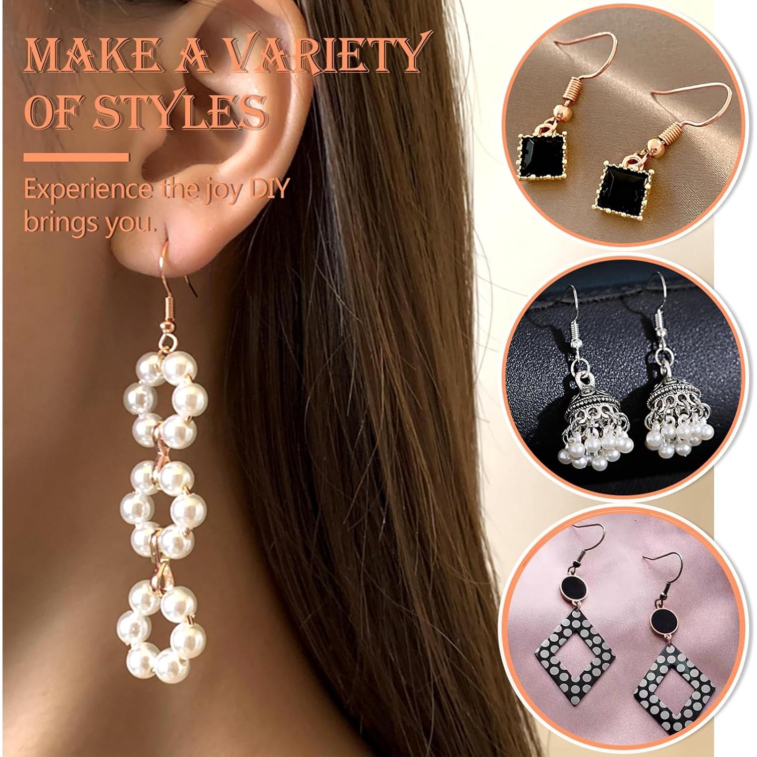 Kit de Ganchos de Aretes TOAOB 150pcs Hipoalergénicos DIY