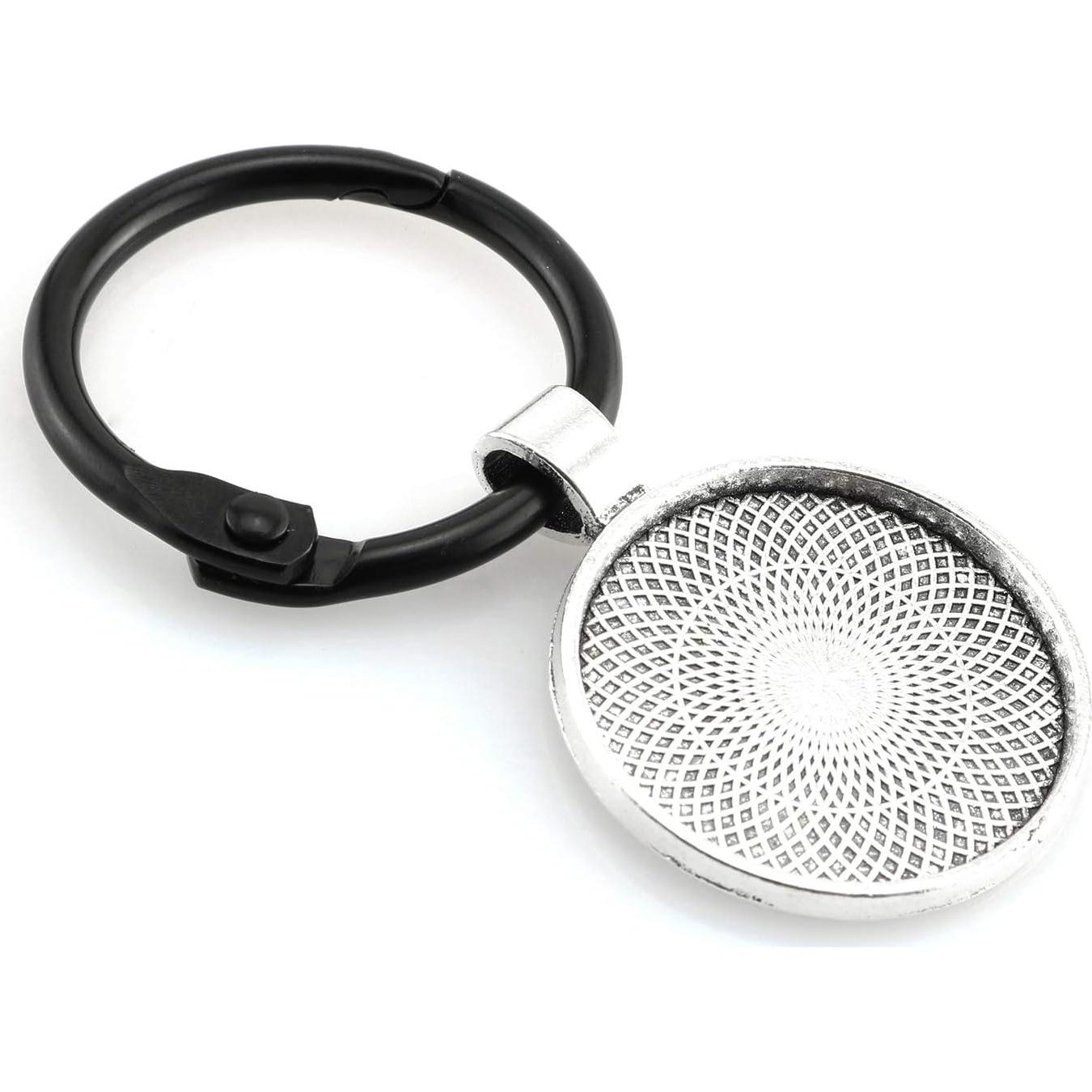 25 Bandejas Redondas Bezel Plata Antigua 25mm Lind Kitchen